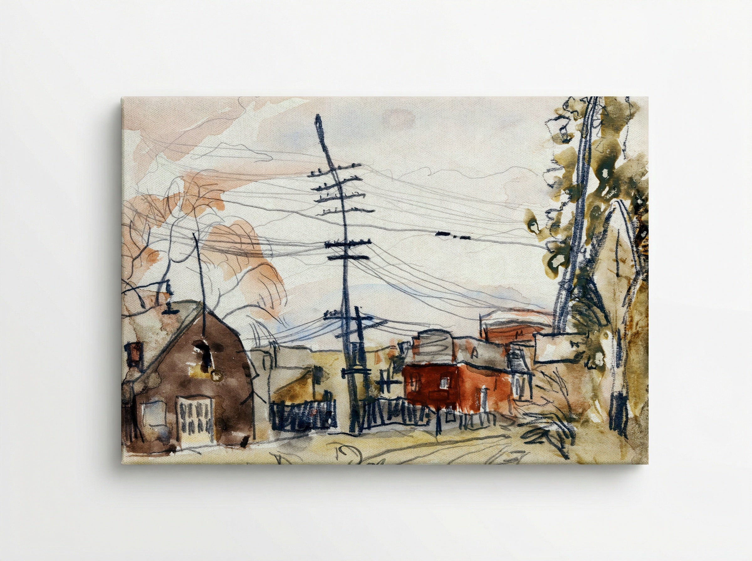 Fall Brook Railroad - Arthur Dove - Canvas