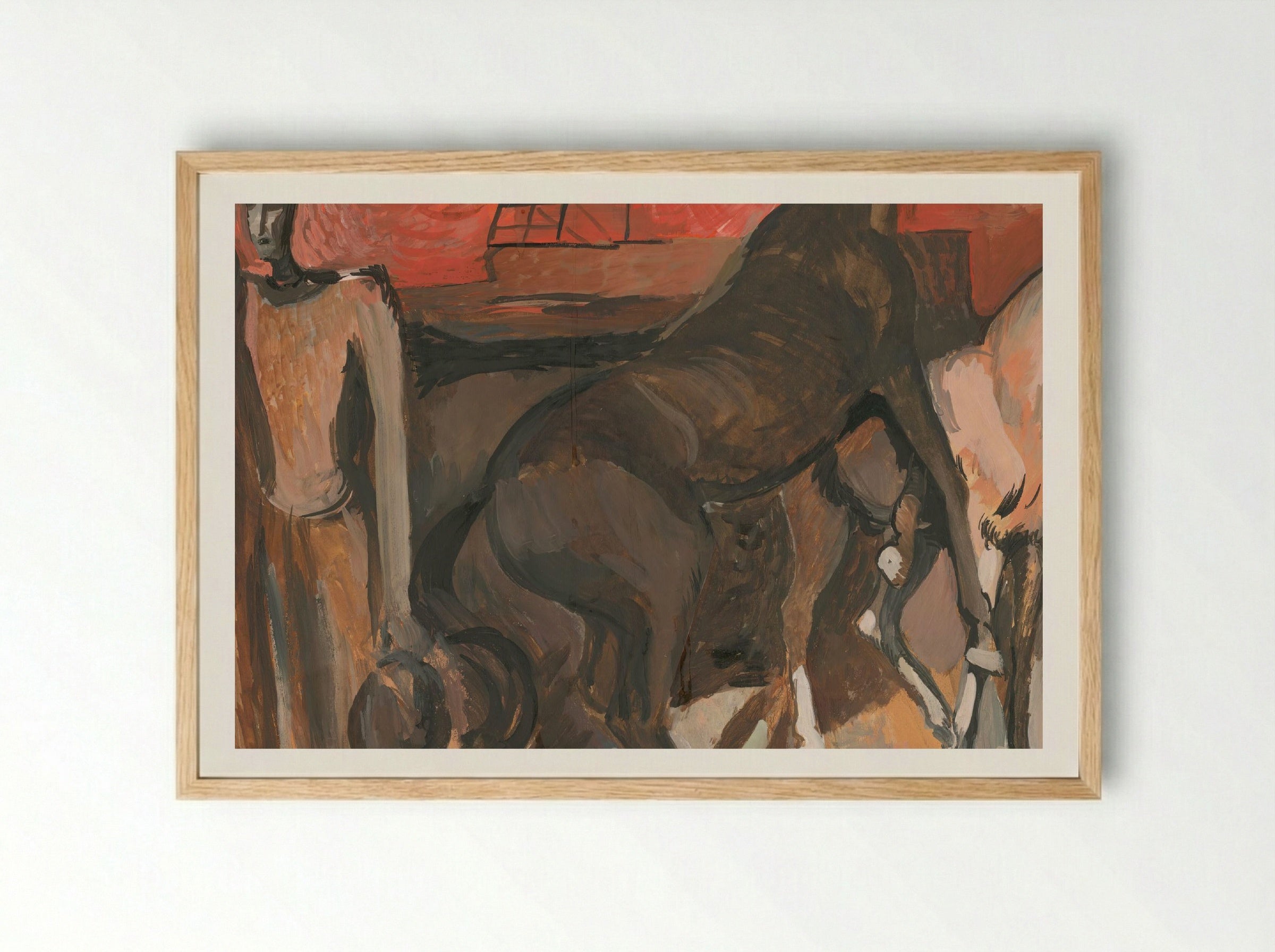 Fire - Refugees - Cyprián Majerník - Framed Print Wood