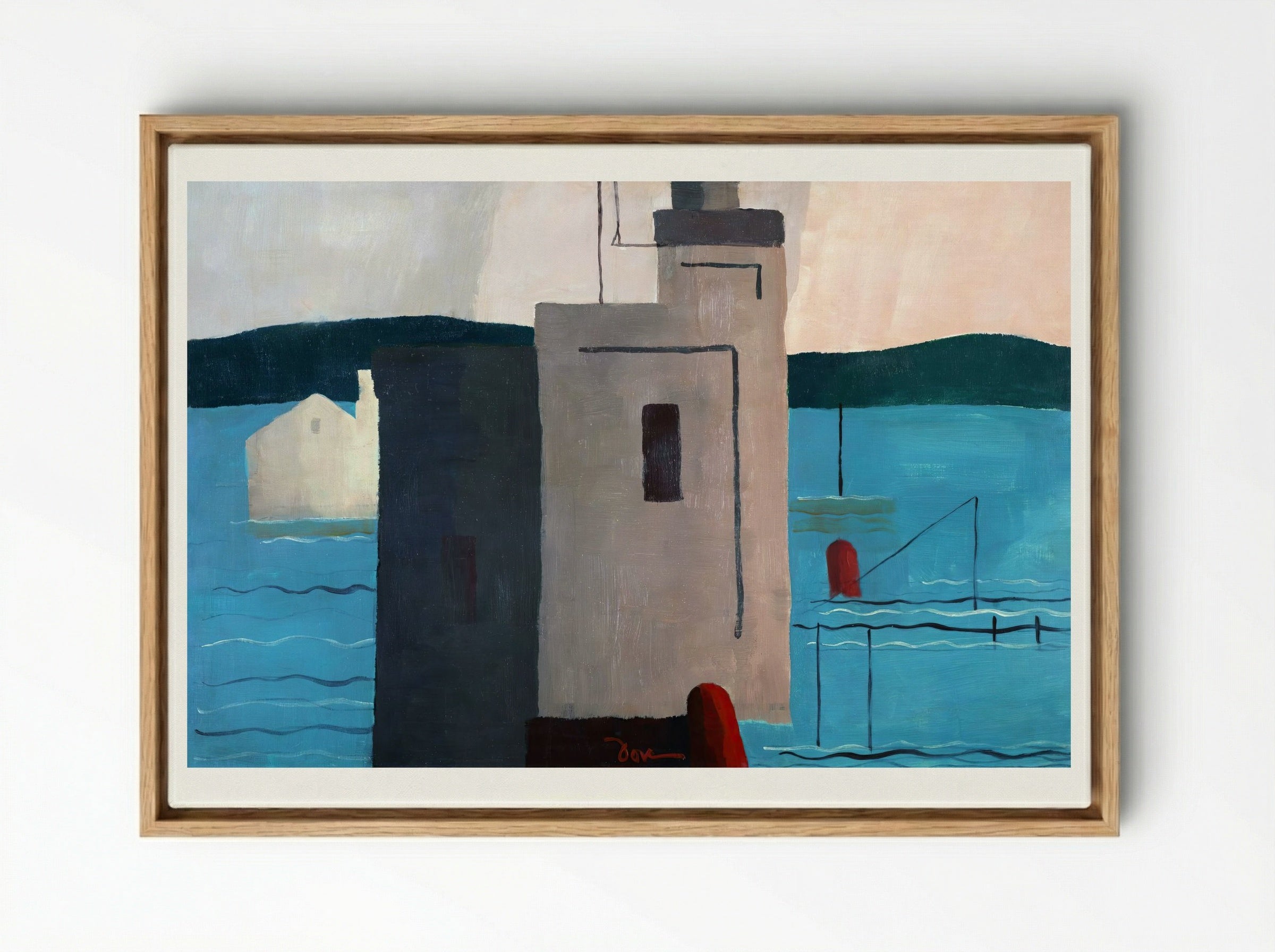 Lloyd's Harbor - Arthur Dove - Framed Canvas Wood