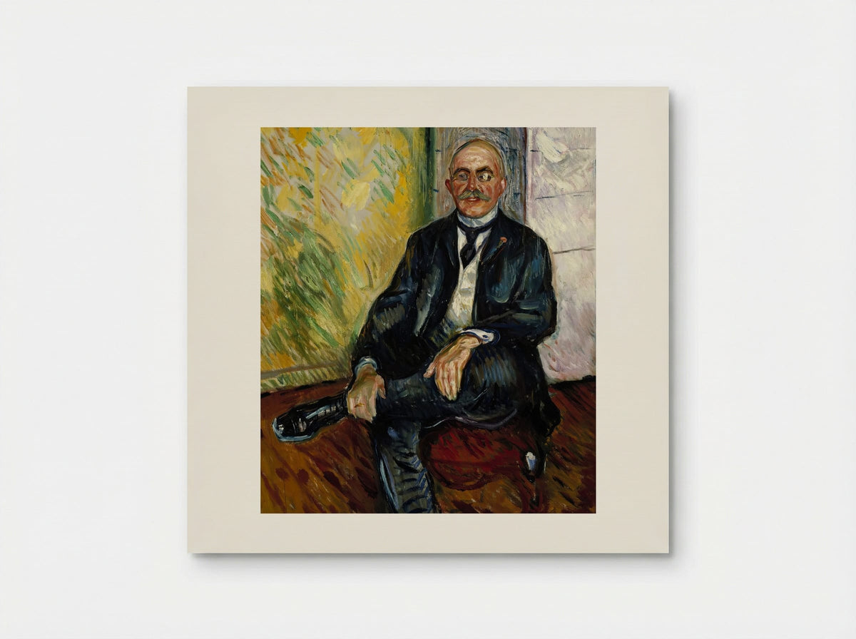 Portrait of Gustaf Schiefler - Edvard Munch - Poster
