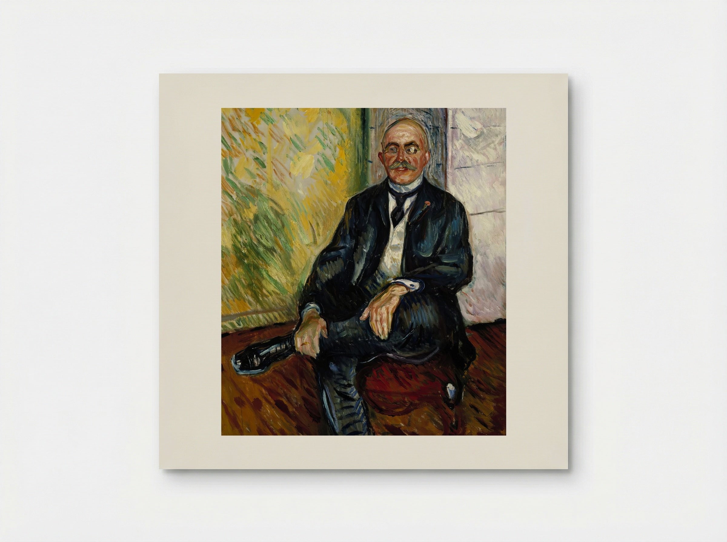 Portrait of Gustaf Schiefler - Edvard Munch - Poster