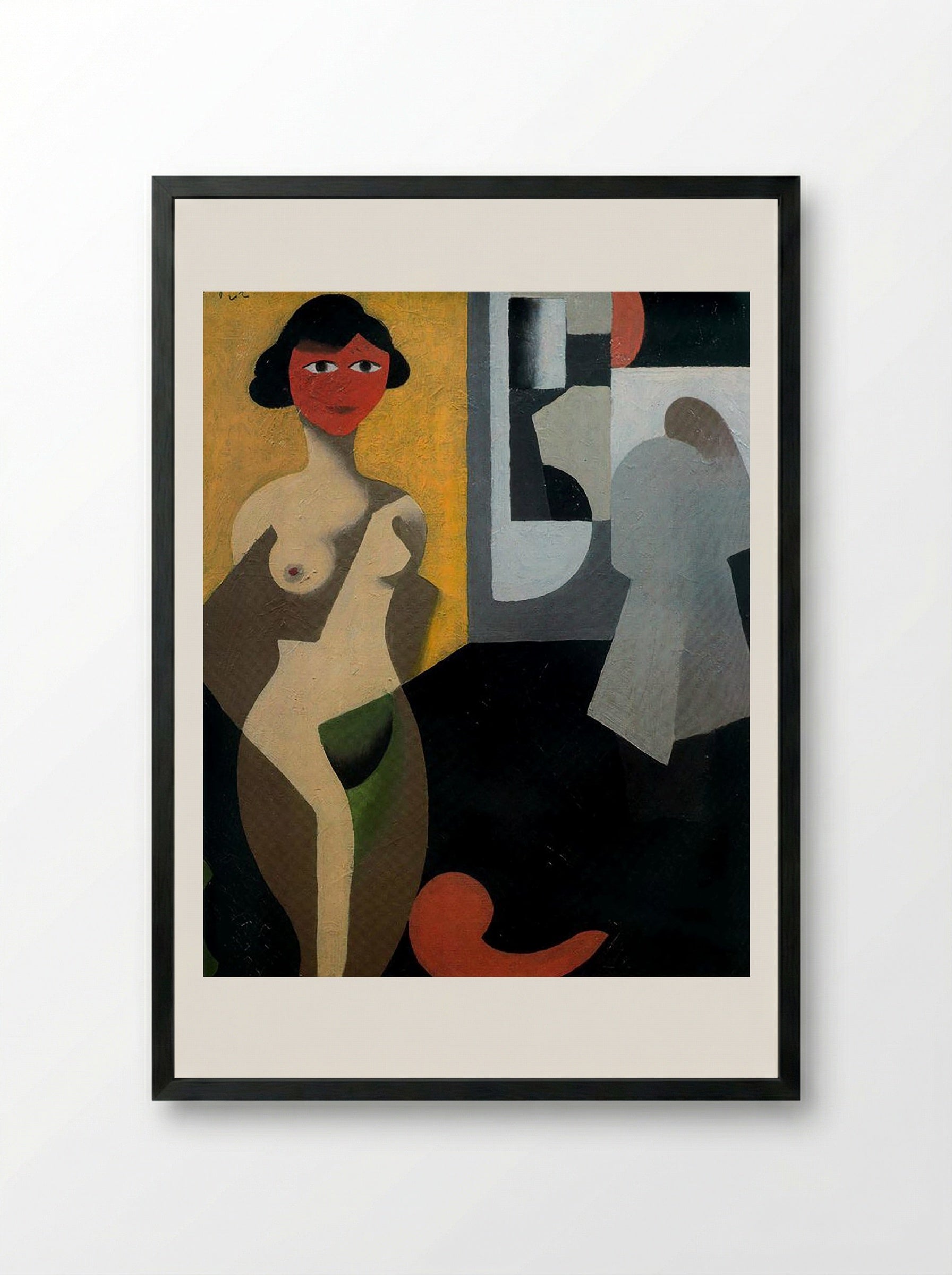 The Model - Kazimir Malevich - Framed Print Black