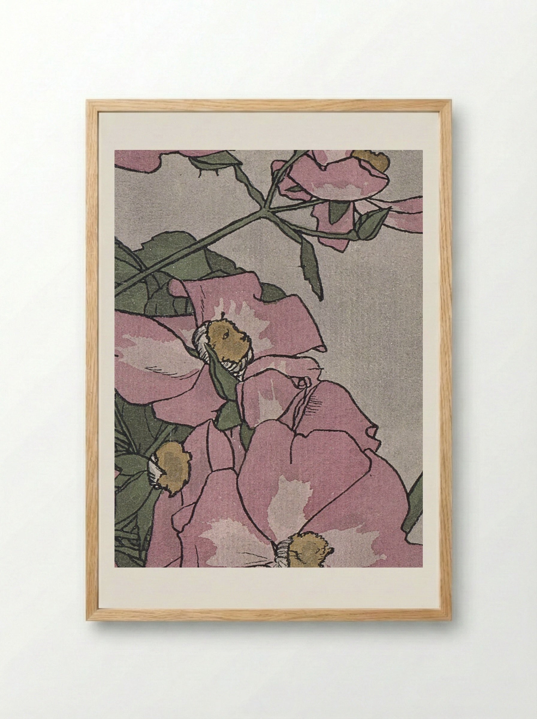 Prairie Rose (1915) - Hannah Borger Overbeck - Framed Print Wood