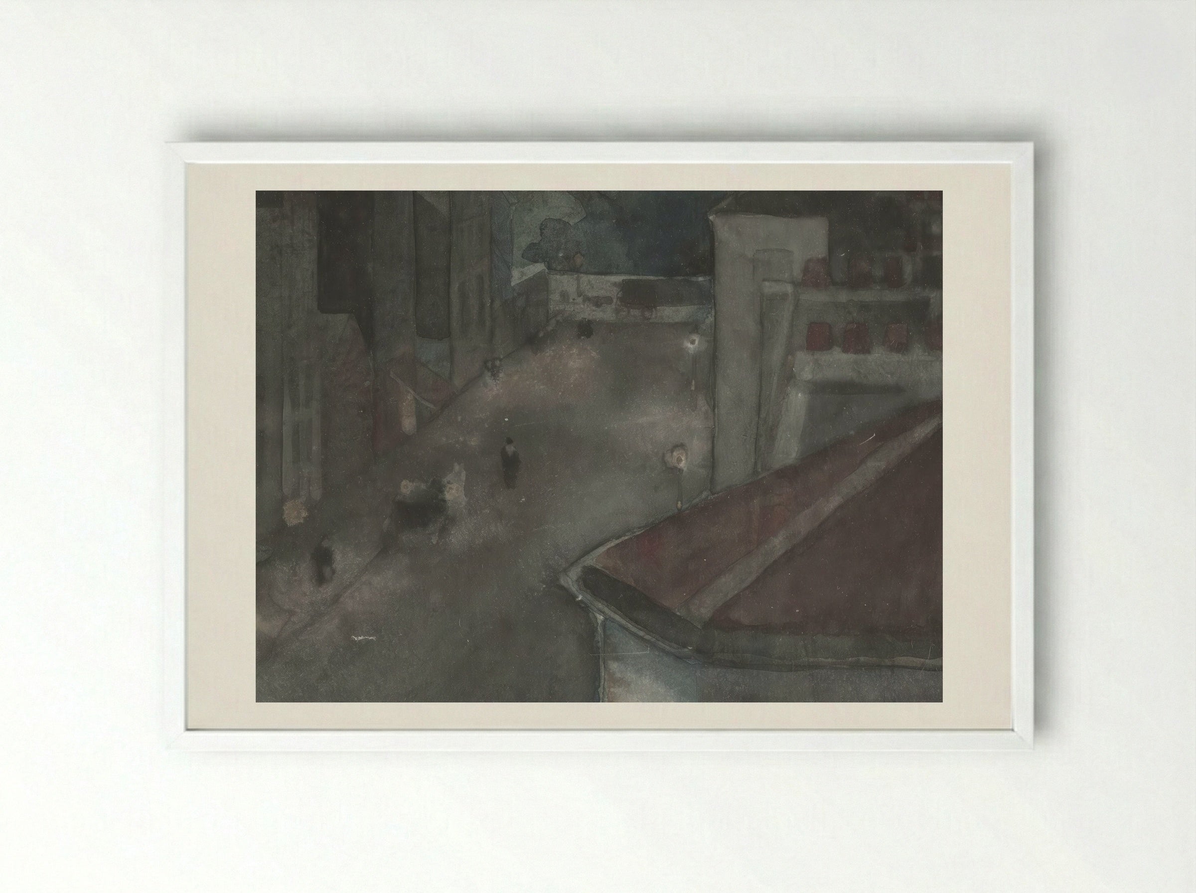 From the Sixth Floor - Théophile Alexandre Steinlen - Framed Print White