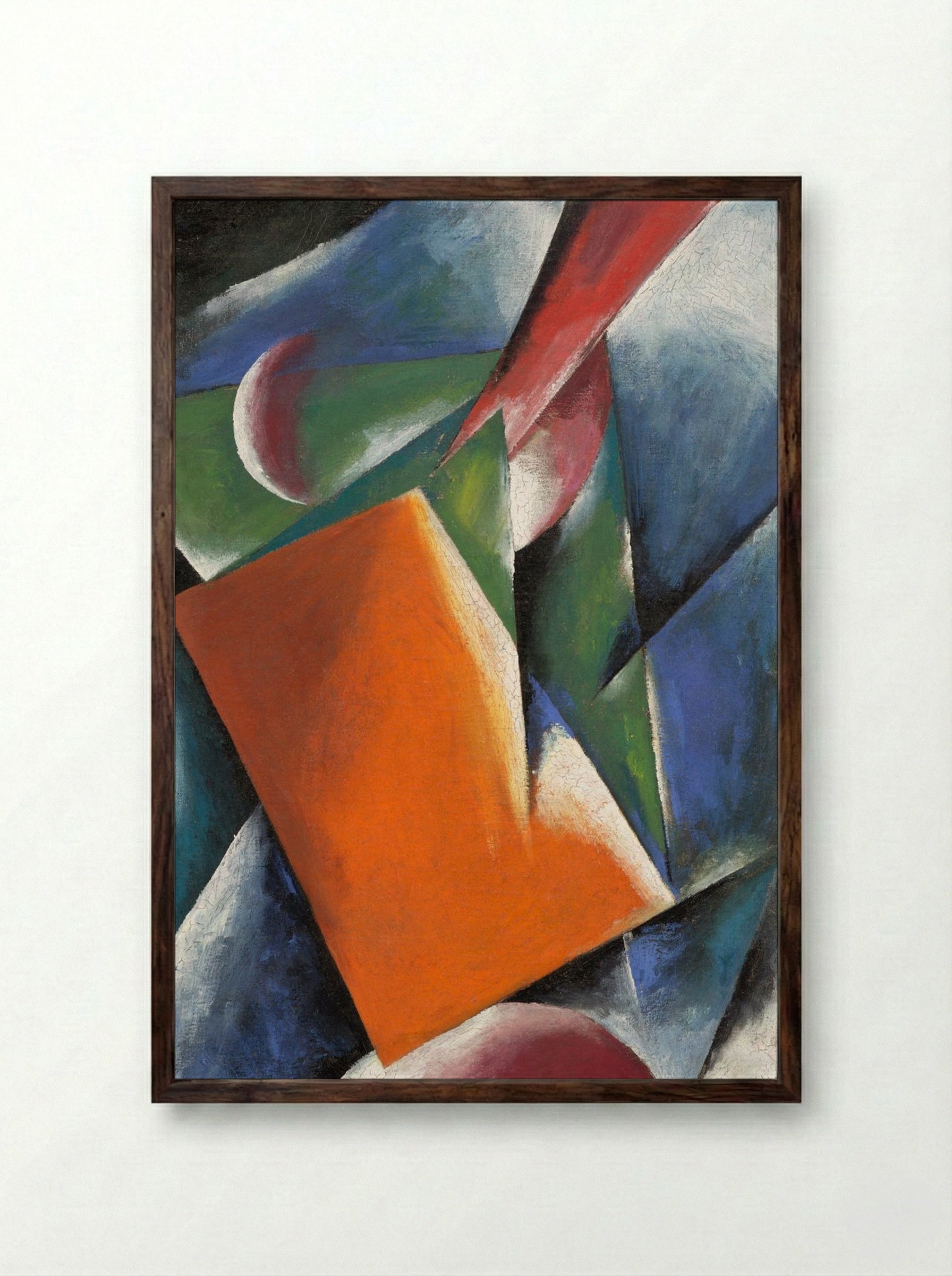 Architectonic Painting - Liubov Popova - Framed Print Dark Wood