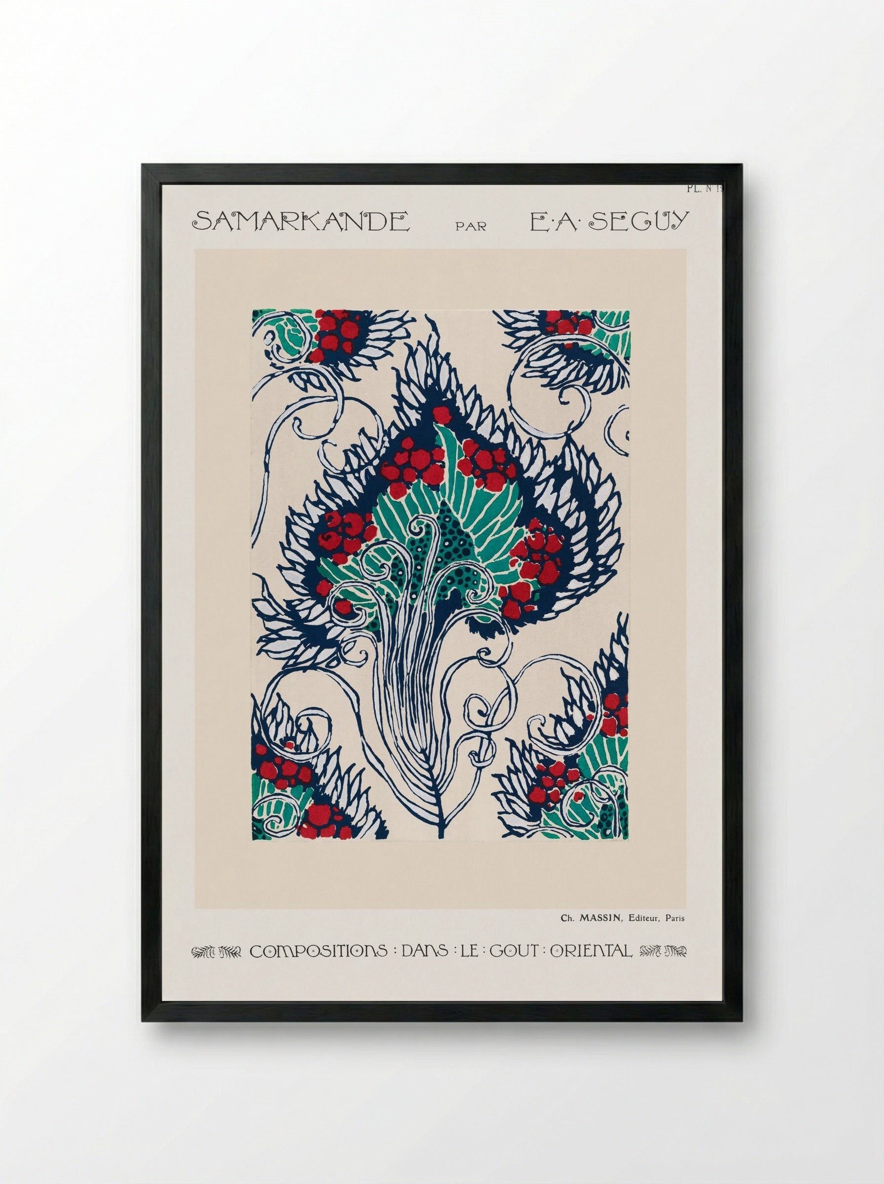 Samarkande, Planche 19 - Émile-Allain Séguy - Framed Print Black