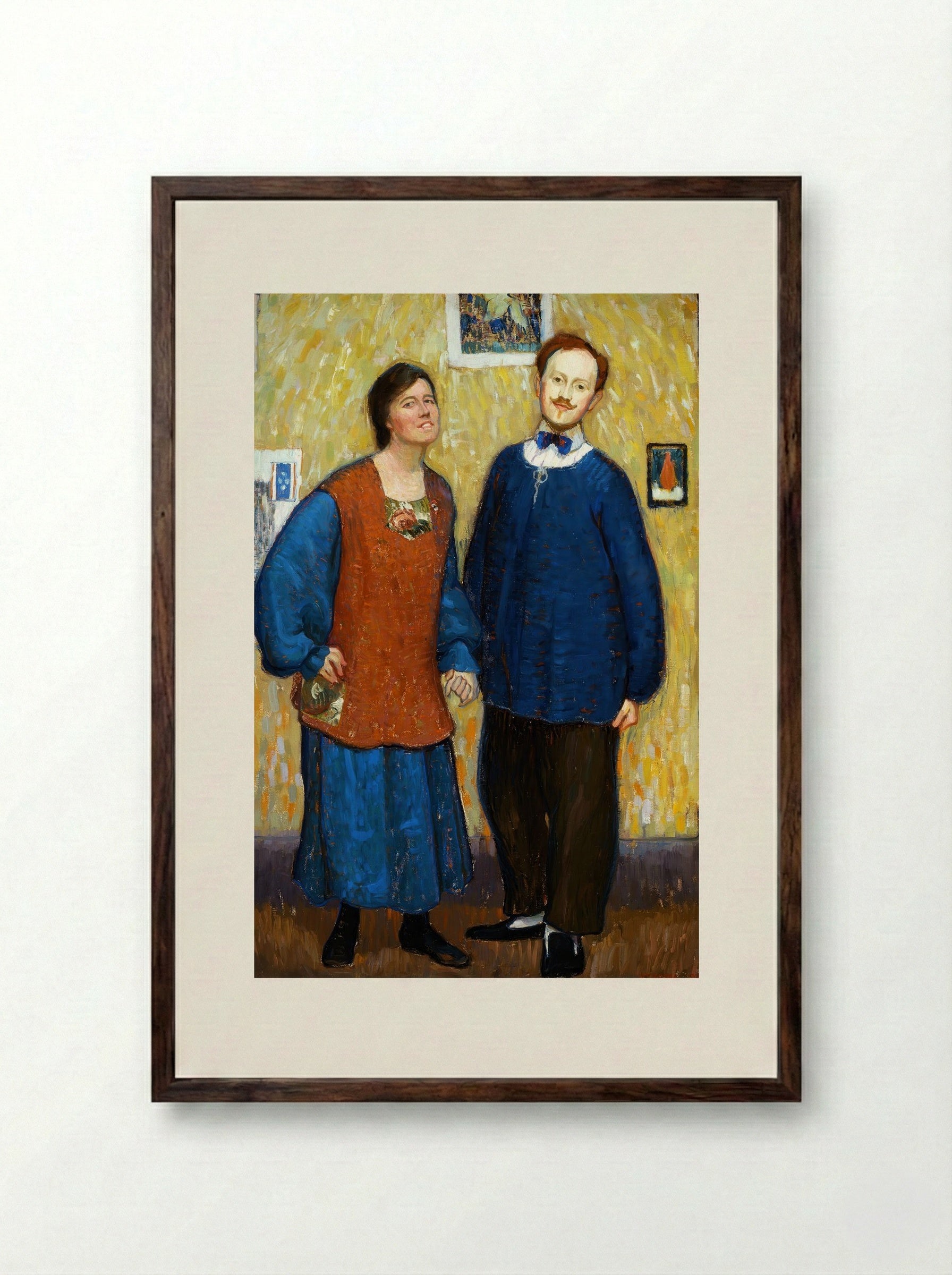 We Don't Know Where We're Going, But We're On The Way - Edouard Antonin Vysekal - Framed Print Dark Wood