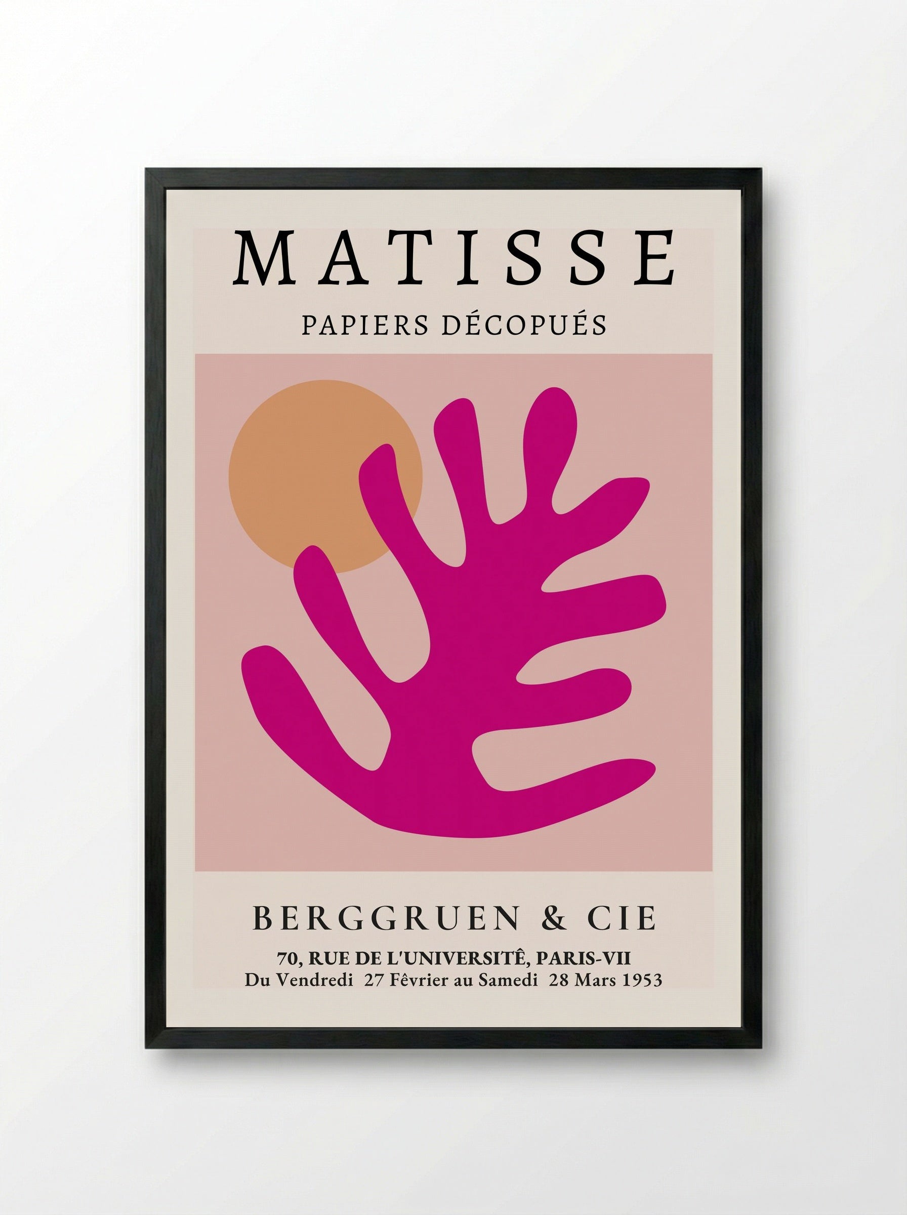 Abstract Composition No. 12 - Henri Matisse - Framed Print Black