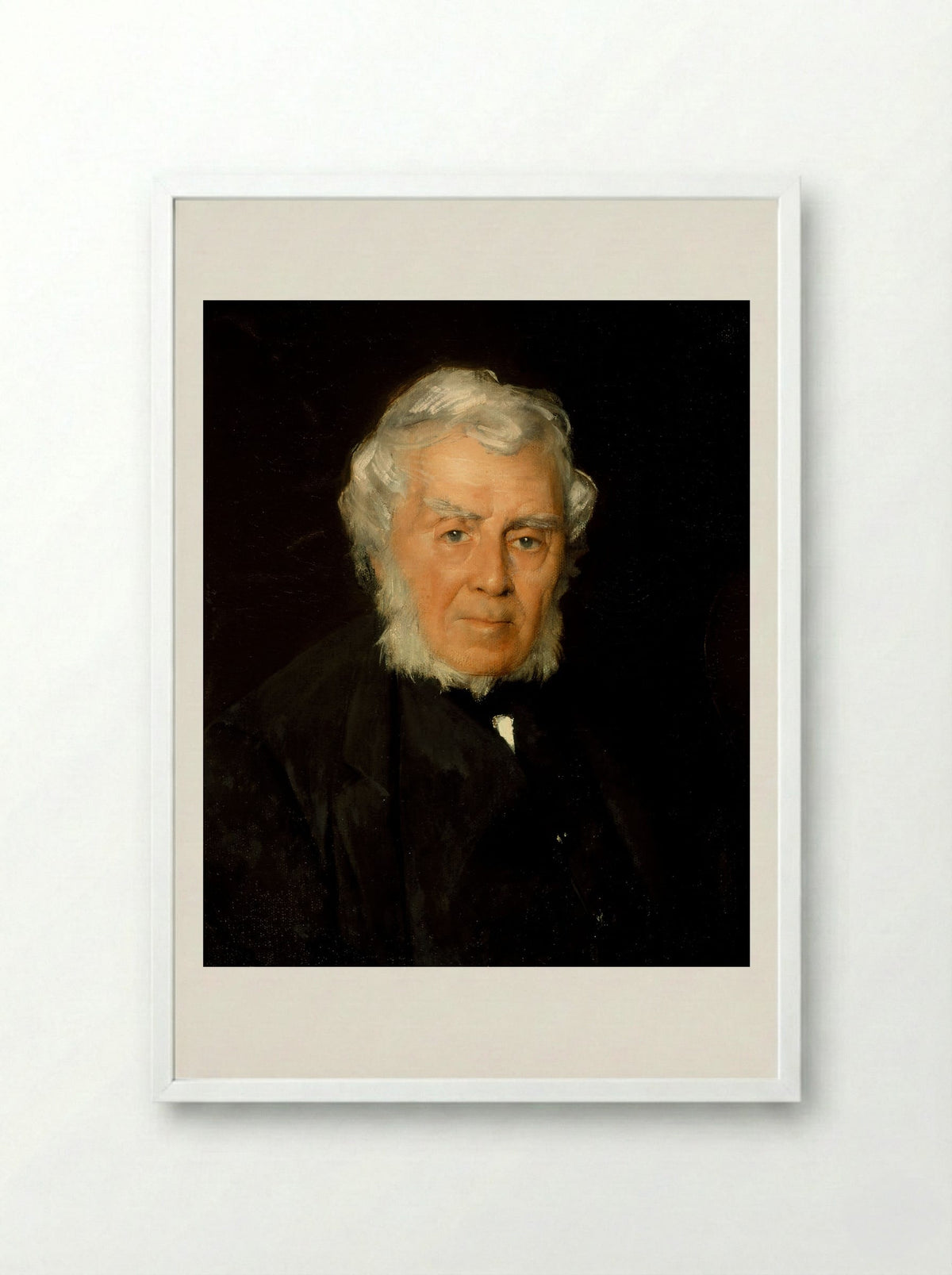 Portrait of Robert Walter Weir - Julian Alden Weir - Framed Print White