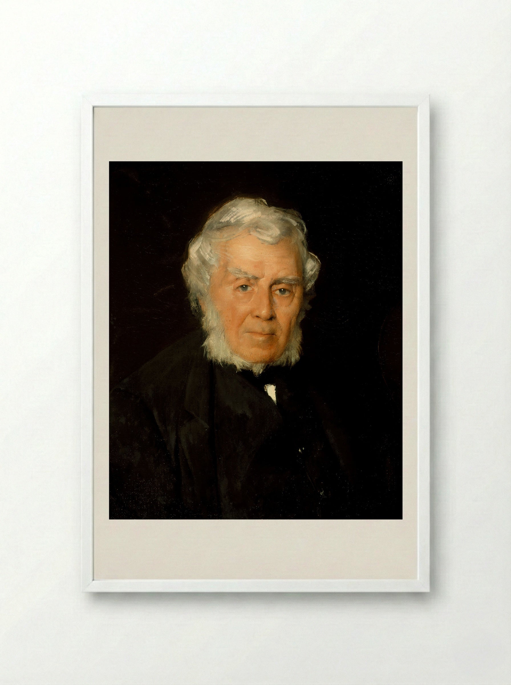 Portrait of Robert Walter Weir - Julian Alden Weir - Framed Print White