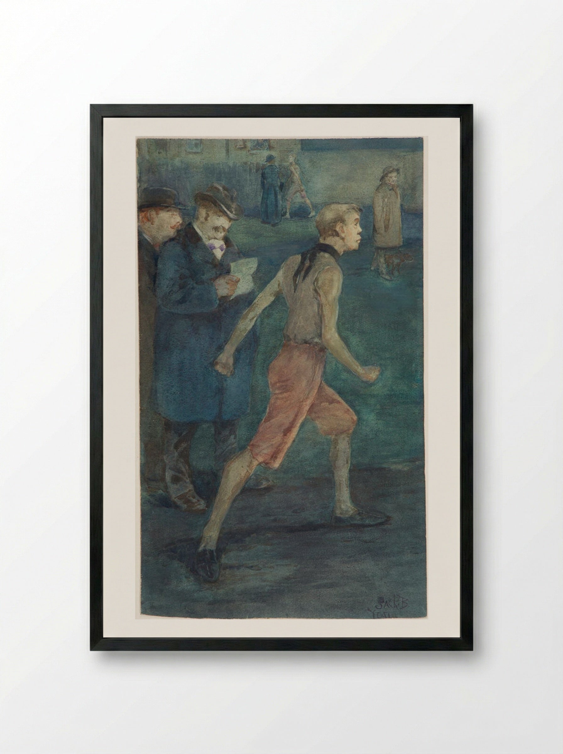 The Champion - Jack Butler Yeats - Framed Print Black
