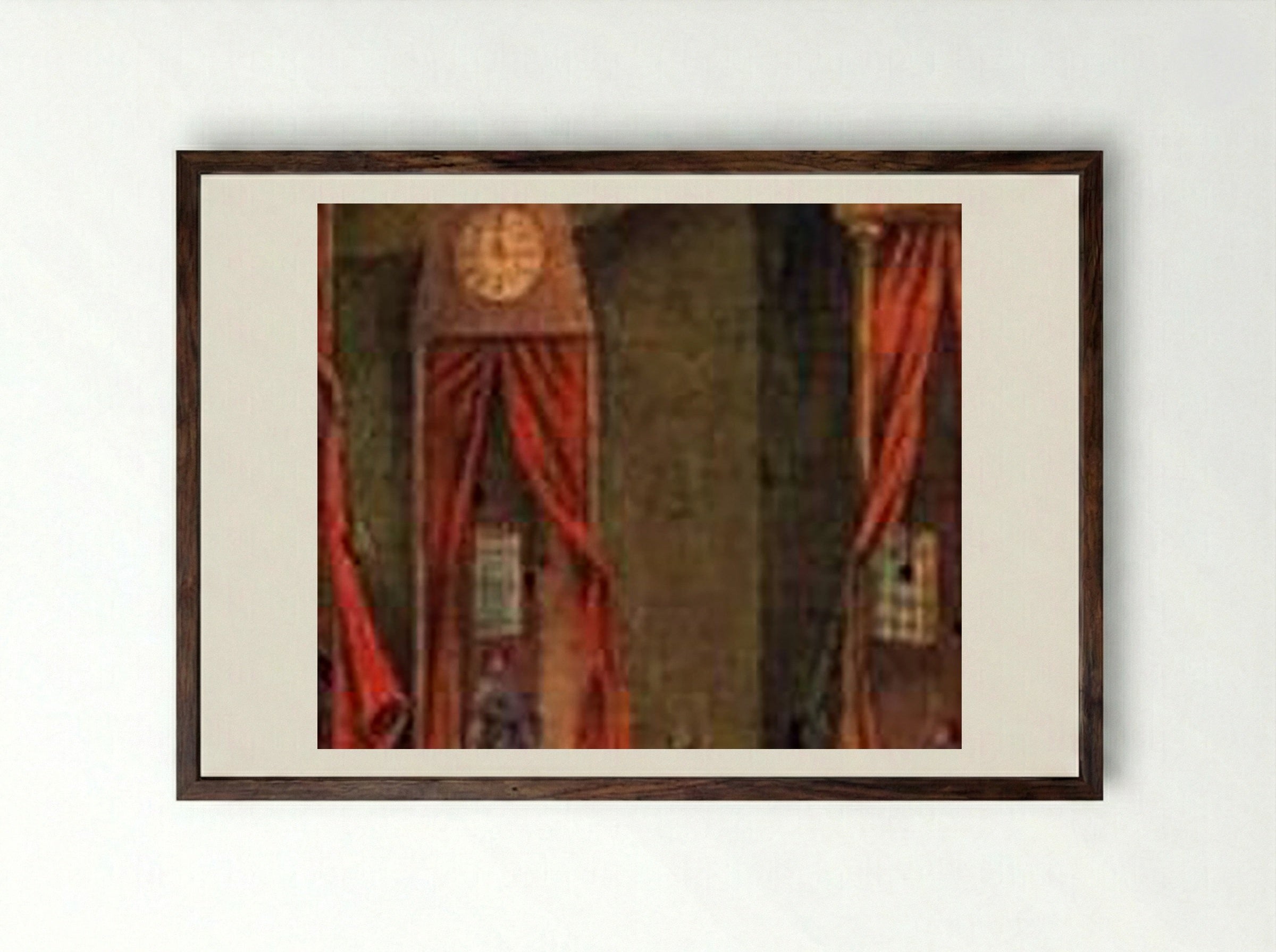 Revelation (The Watch) - Remedios Varo - Framed Print Dark Wood
