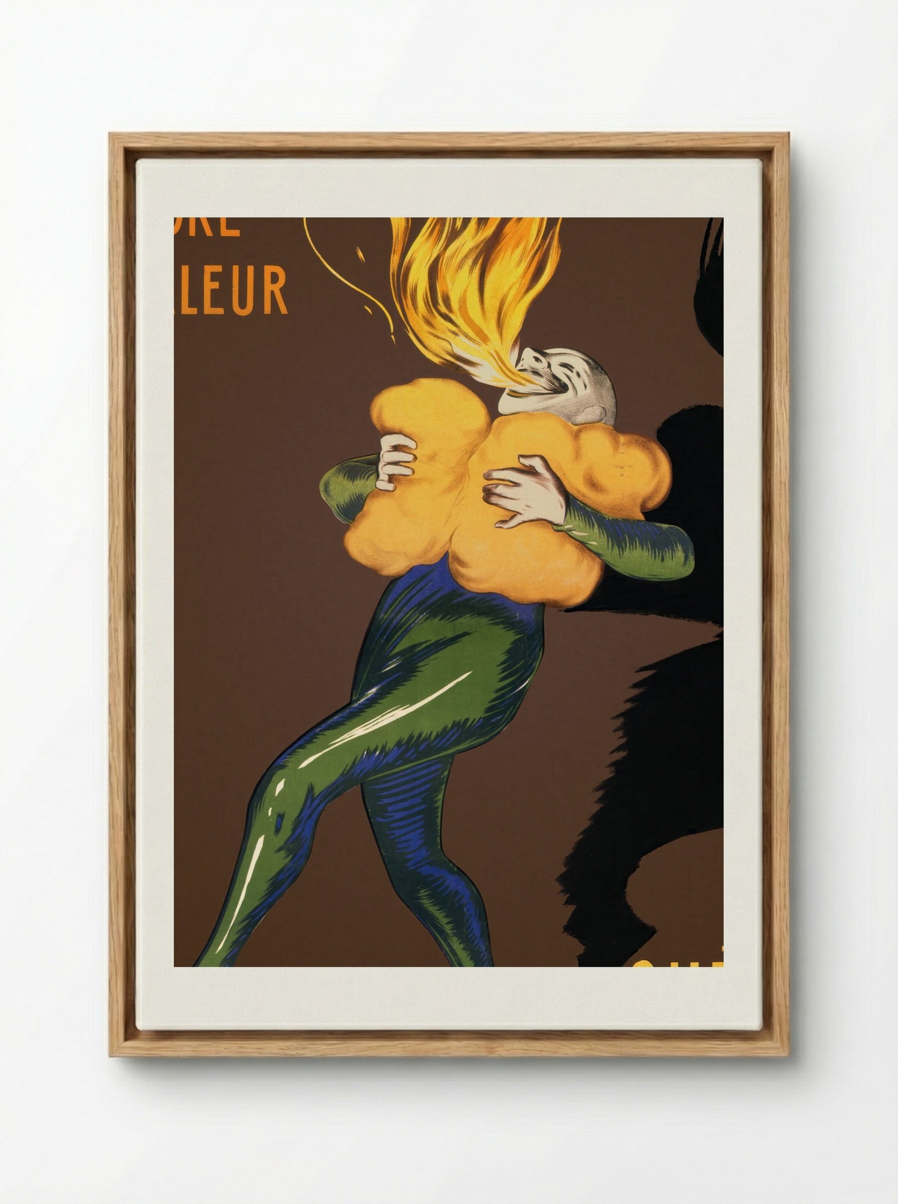 Le Thermogène Engendre la Chaleur - Leonetto Cappiello - Framed Canvas Wood