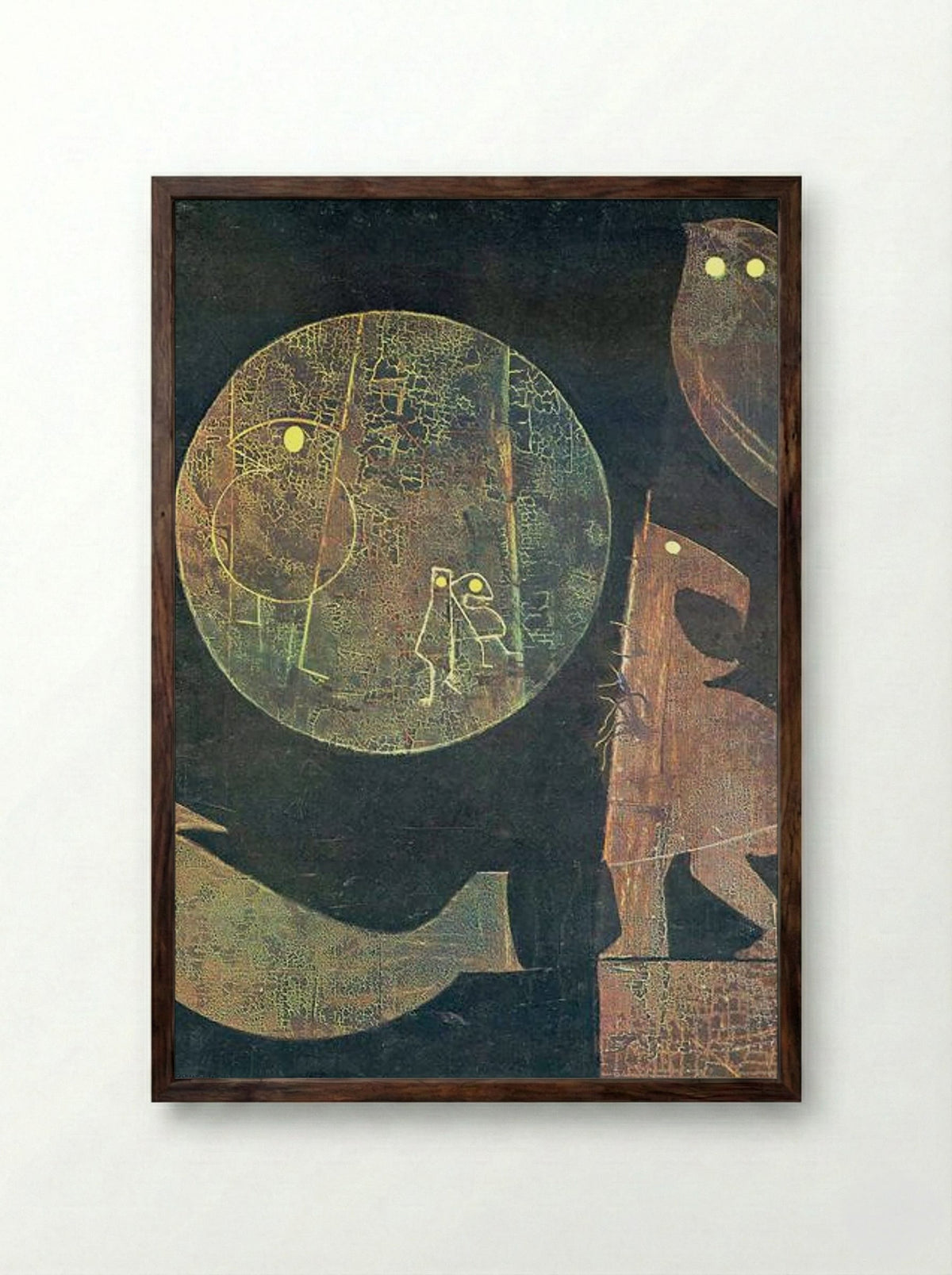 Some Animals Are Illiterate - Max Ernst - Framed Print Dark Wood