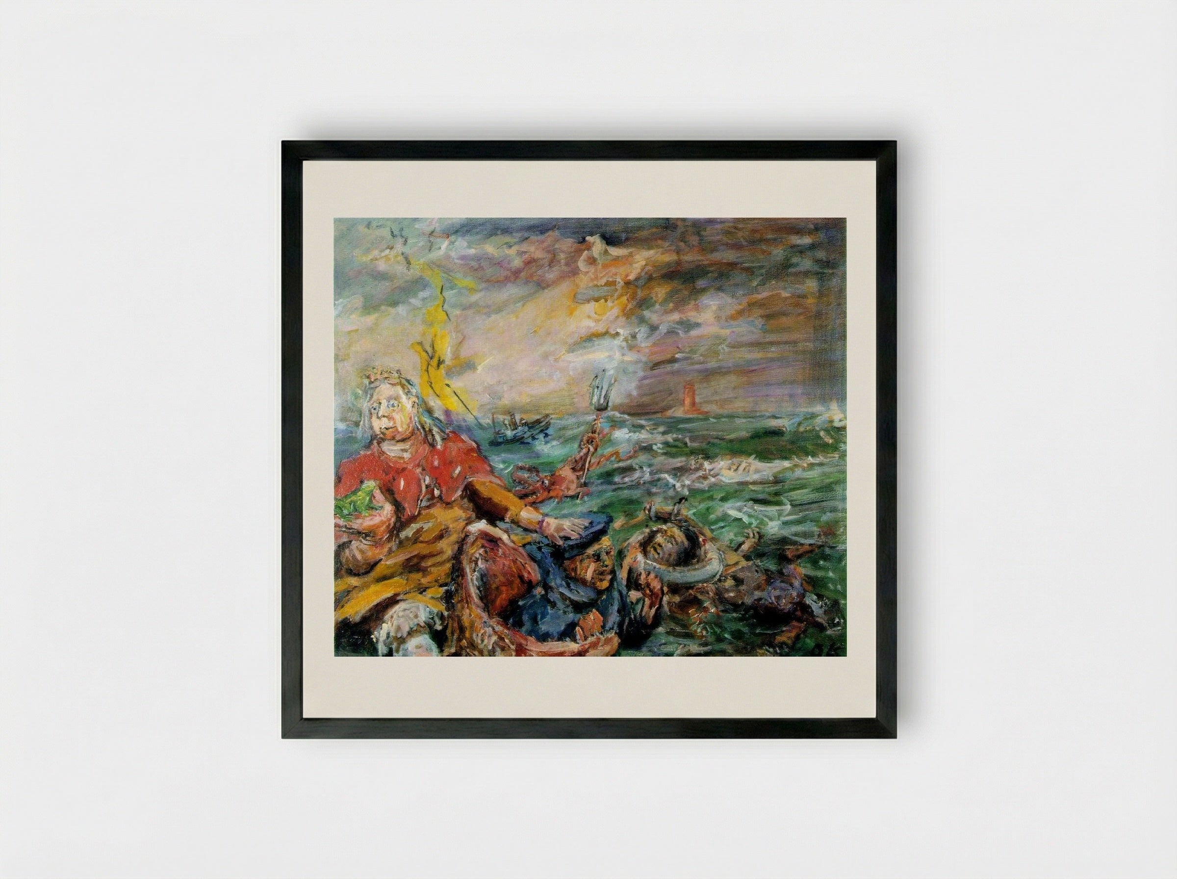 Loreley - Oskar Kokoschka - Framed Print Black