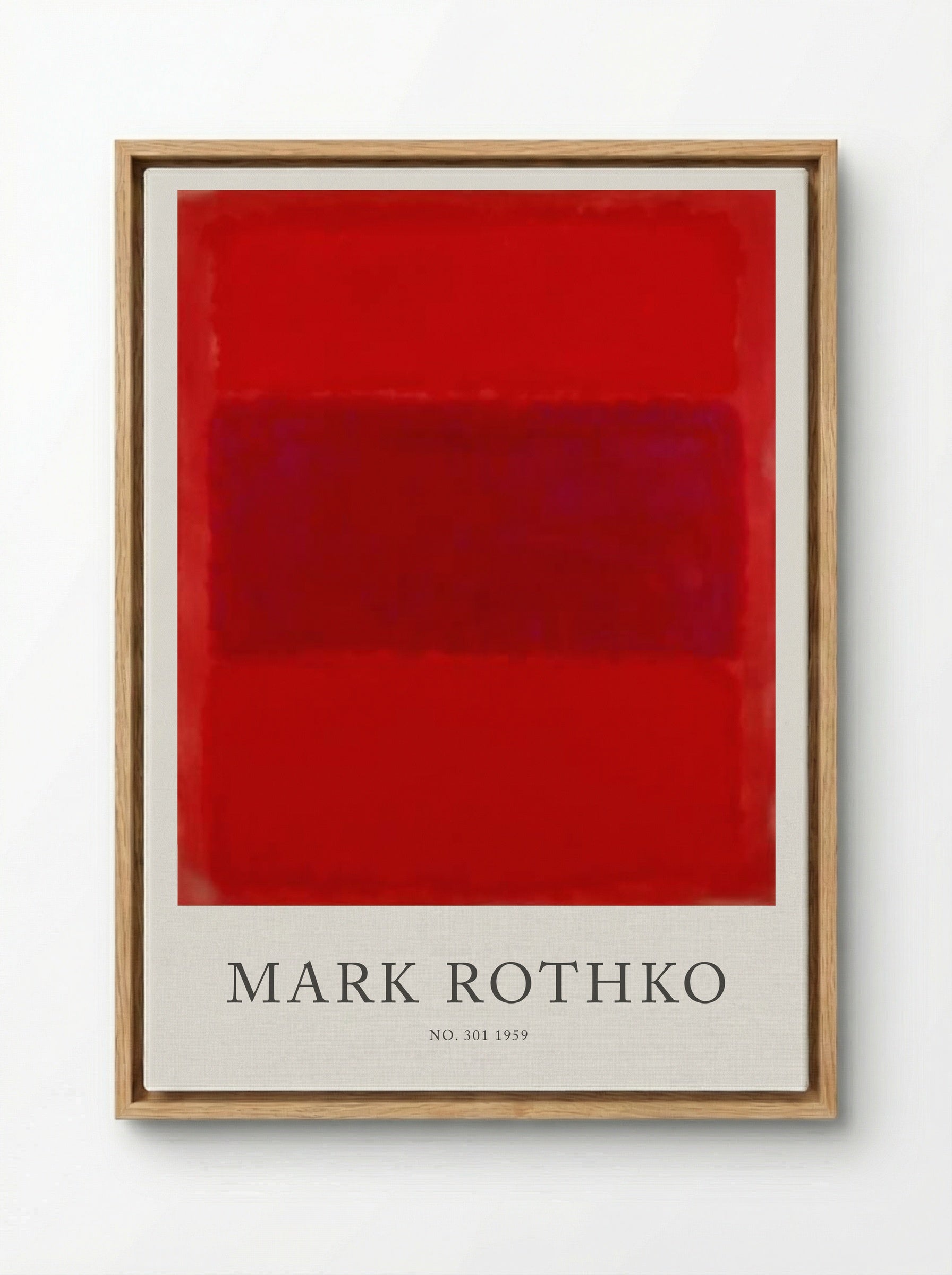 No. 301 - Mark Rothko - Framed Canvas Wood