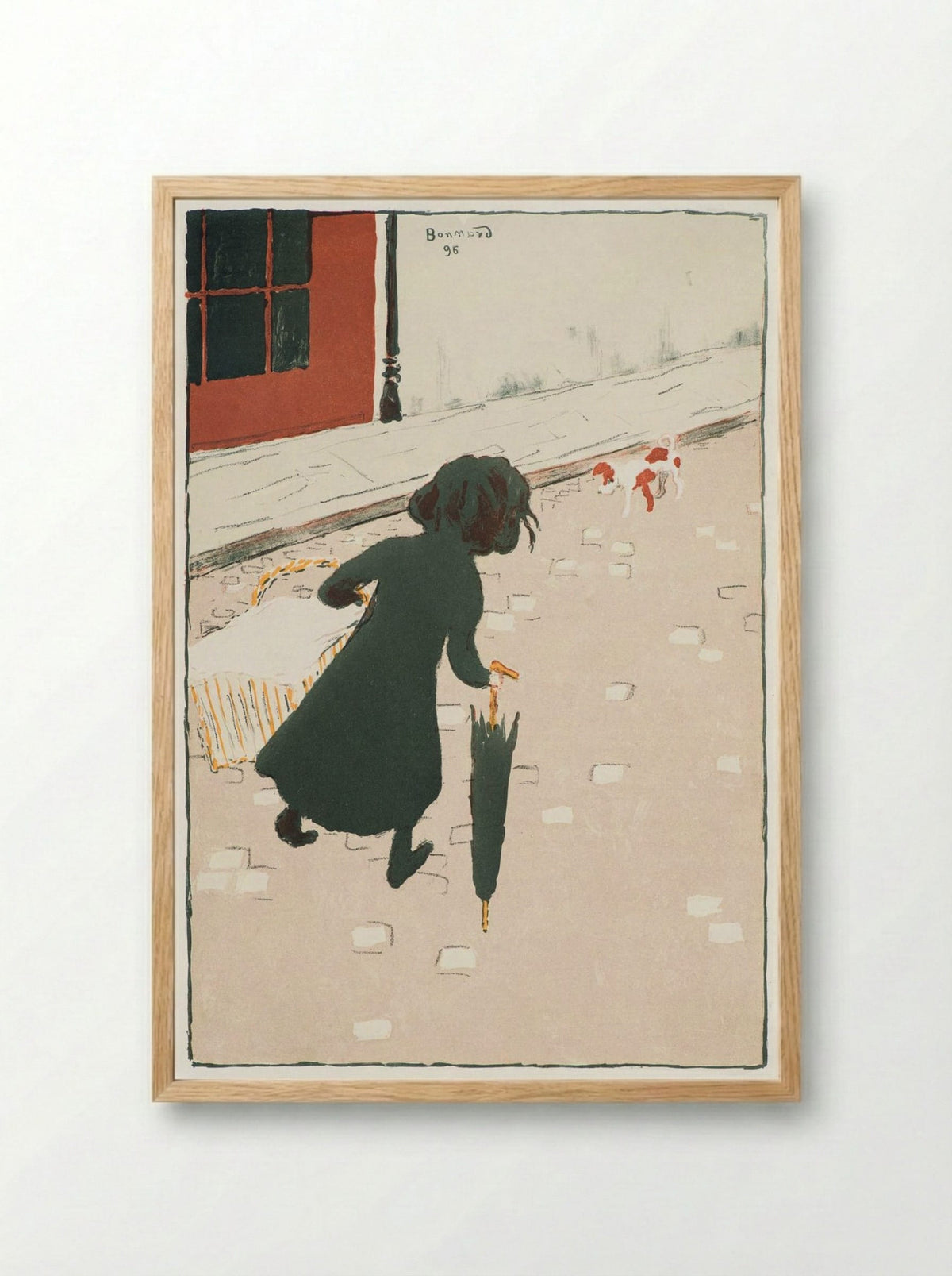 The Little Laundress - Pierre Bonnard - Framed Print Wood