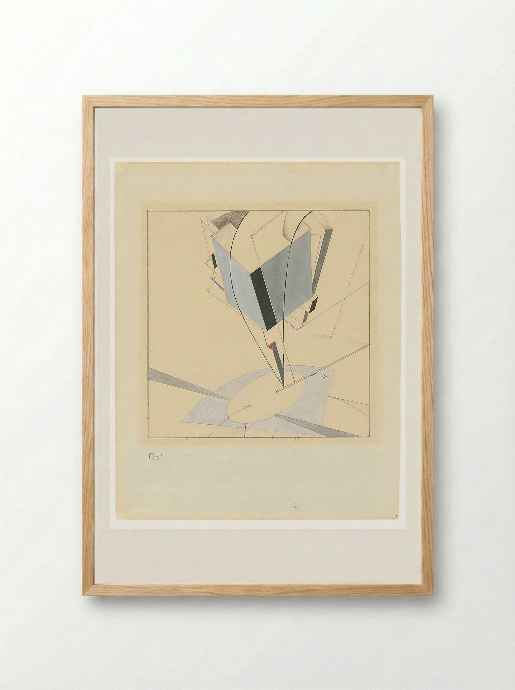 Proun 5A - El Lissitzky - Framed Print Wood