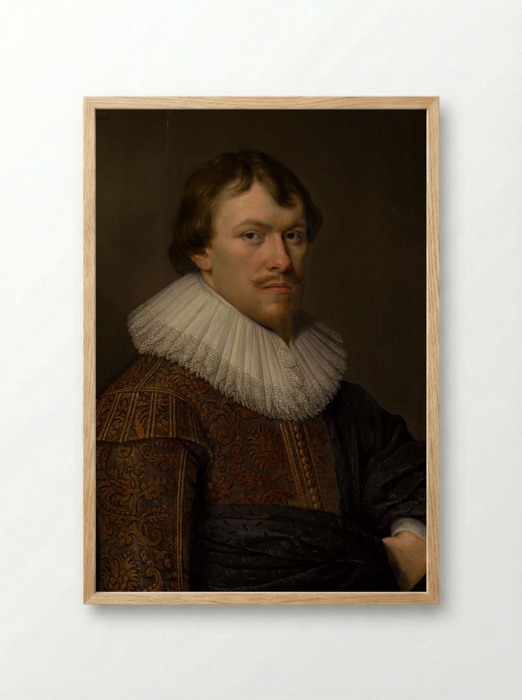 The Portrait of Gerrit Schaep - Frans Hals - Framed Print Wood