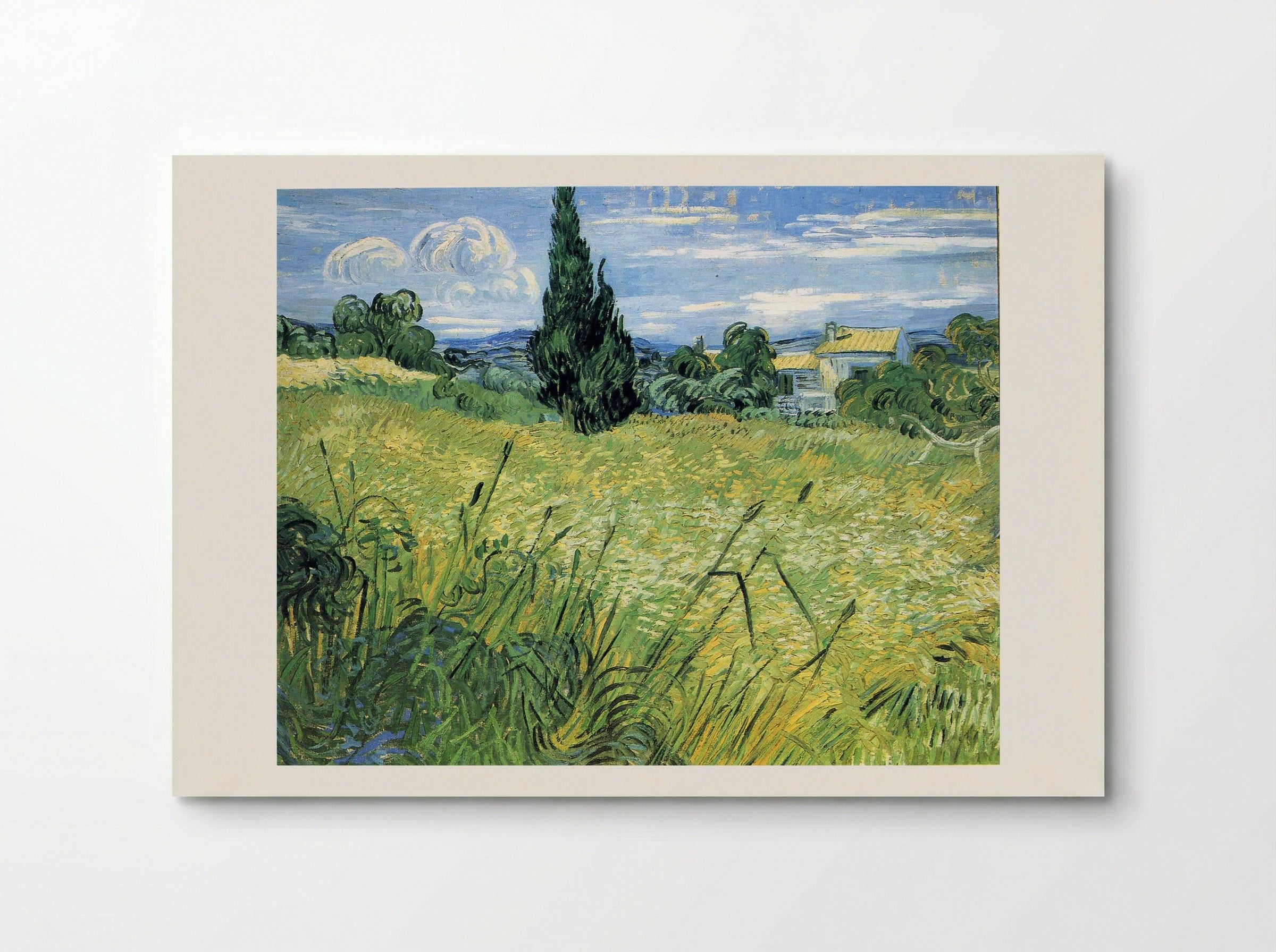 Green Wheat Field with Cypress - Vincent van Gogh - Poster