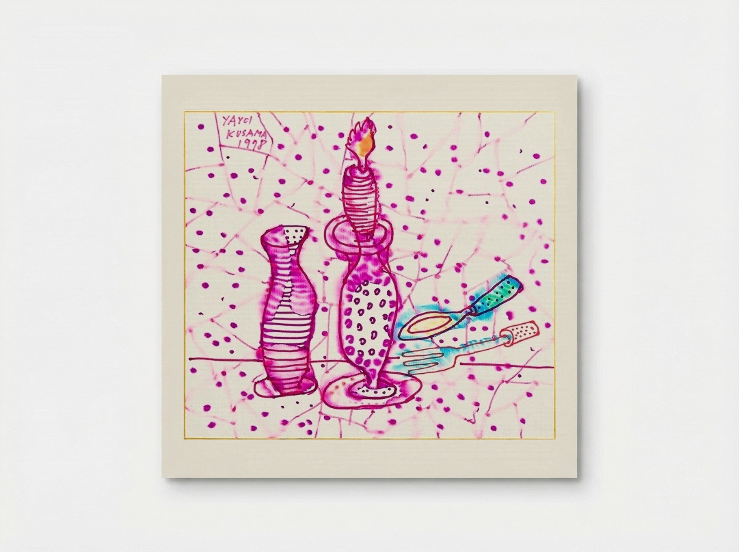 Still Life of Candlestick - Yayoi Kusama - Poster