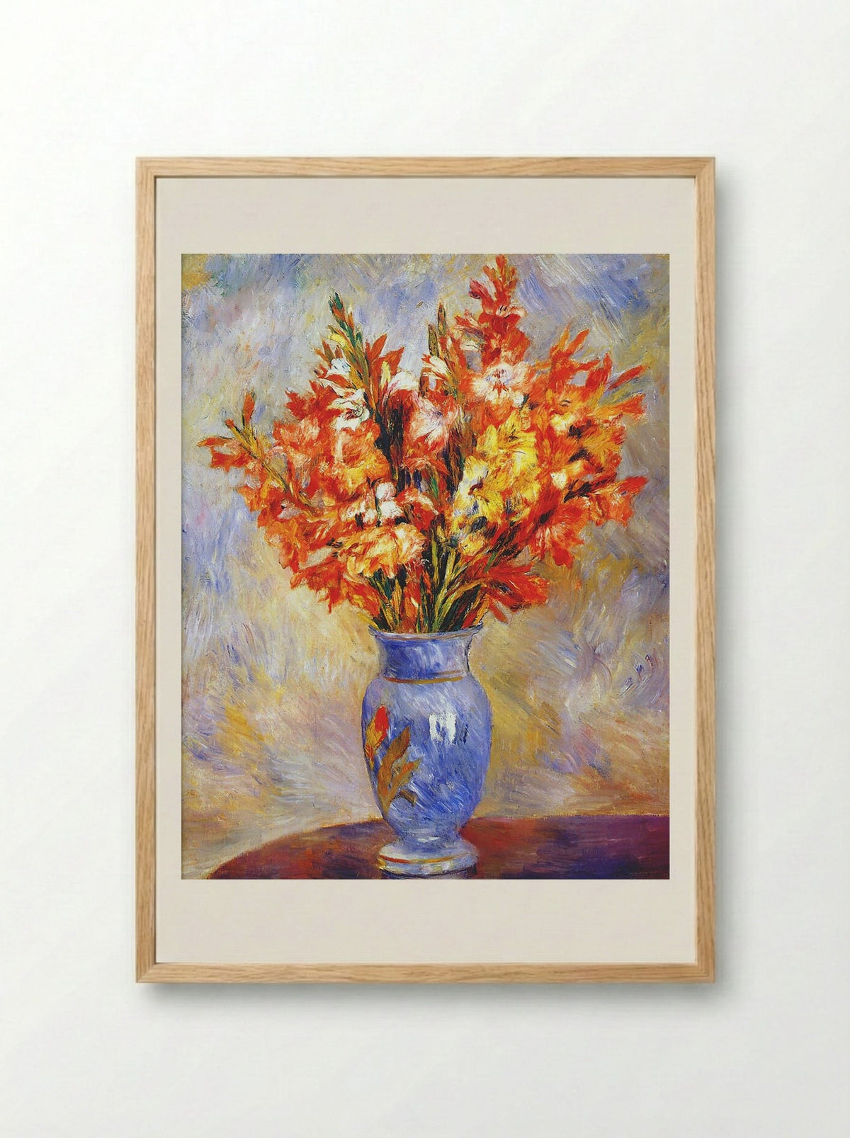 Gladioli - Pierre-Auguste Renoir - Framed Print Wood