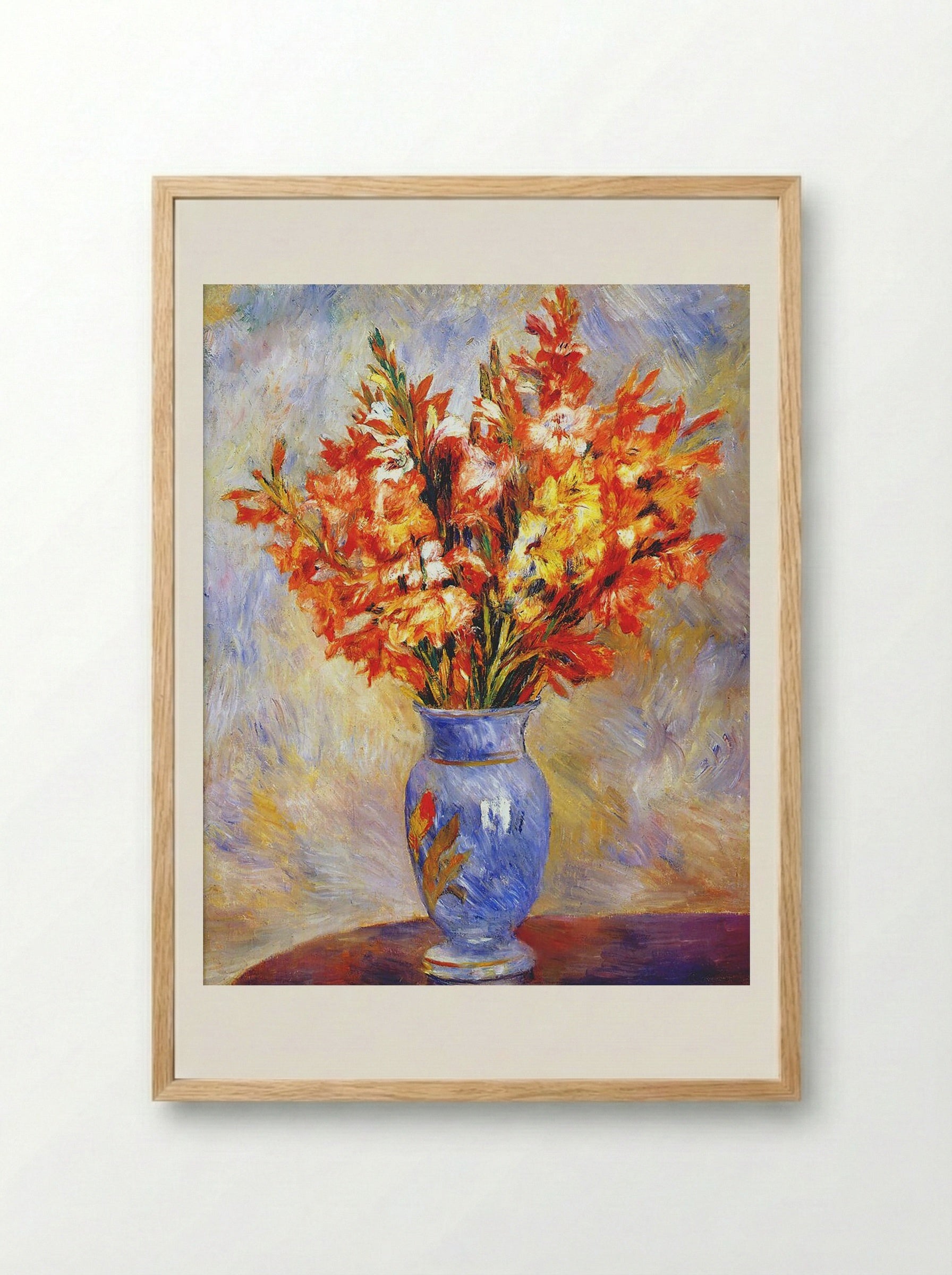 Gladioli - Pierre-Auguste Renoir - Framed Print Wood