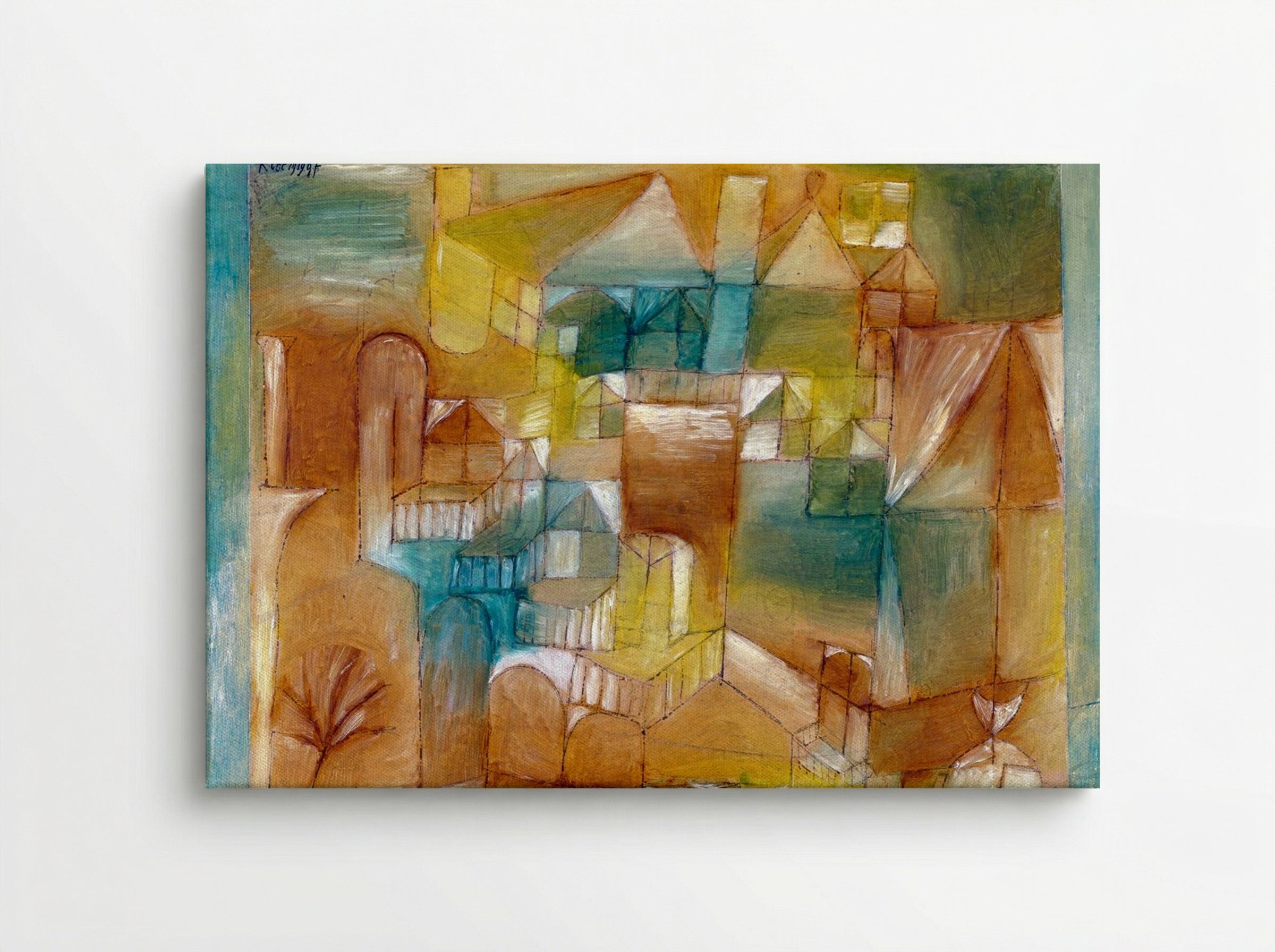 Fassade (Brown-Green) - Paul Klee - Canvas