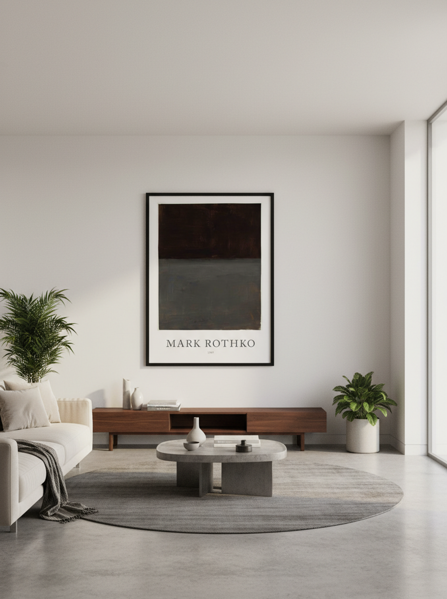 Untitled (Brown and Grey) - Mark Rothko - Lifestyle