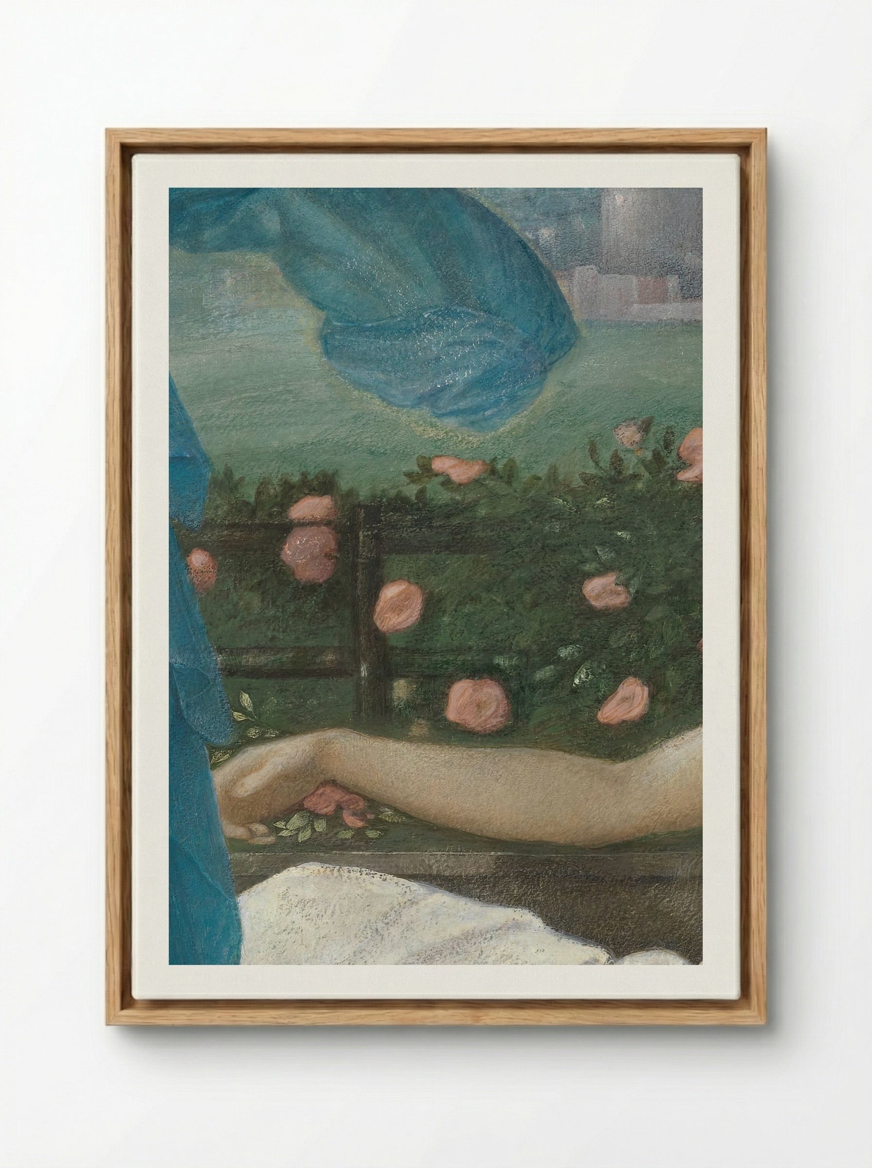 Cupid and Psyche - Edward Burne-Jones - Framed Canvas Wood