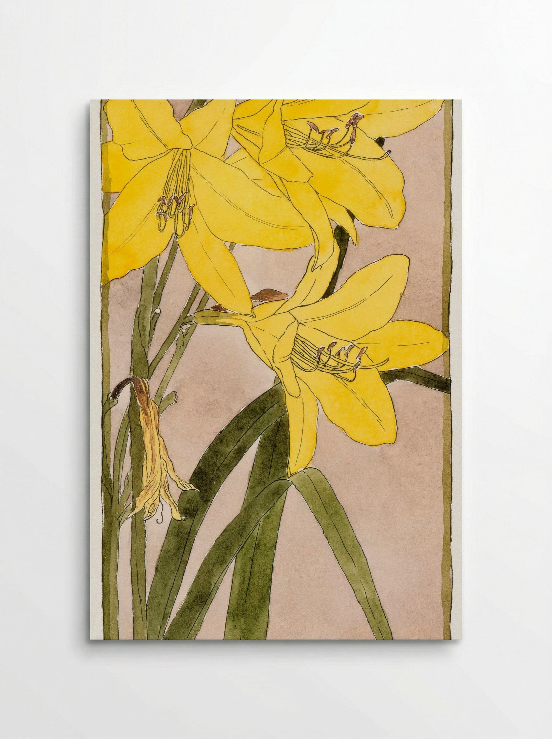 Yellow Daylily (1915) - Hannah Borger Overbeck - Poster