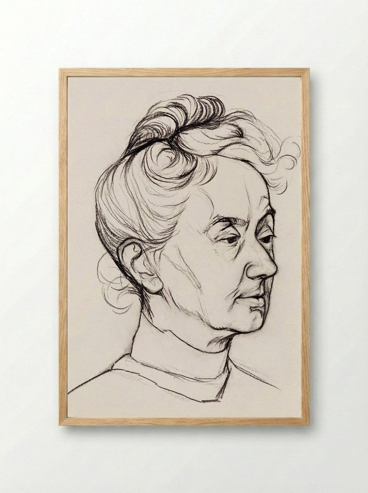 Portrait of Mrs. Corry Pabst - Julie de Graag - Framed Print Wood