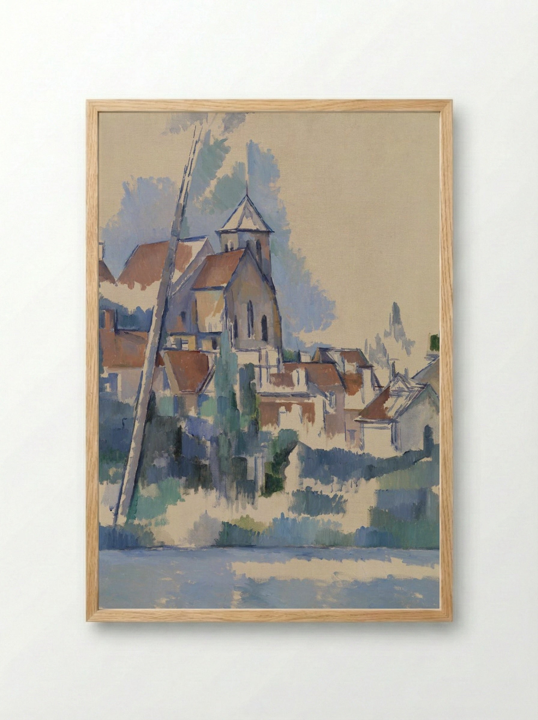 The Church at Montigny-sur-Loing - Paul Cézanne - Framed Print Wood