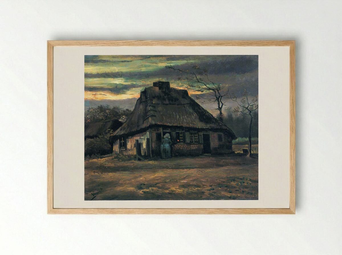 The Cottage - Vincent van Gogh - Framed Print Wood