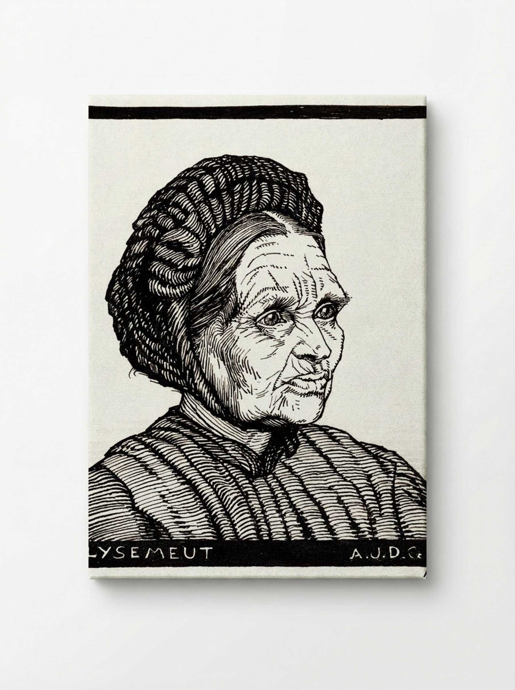 Portrait of Lysemeut, Laren Farmer's Wife - Julie de Graag - Canvas