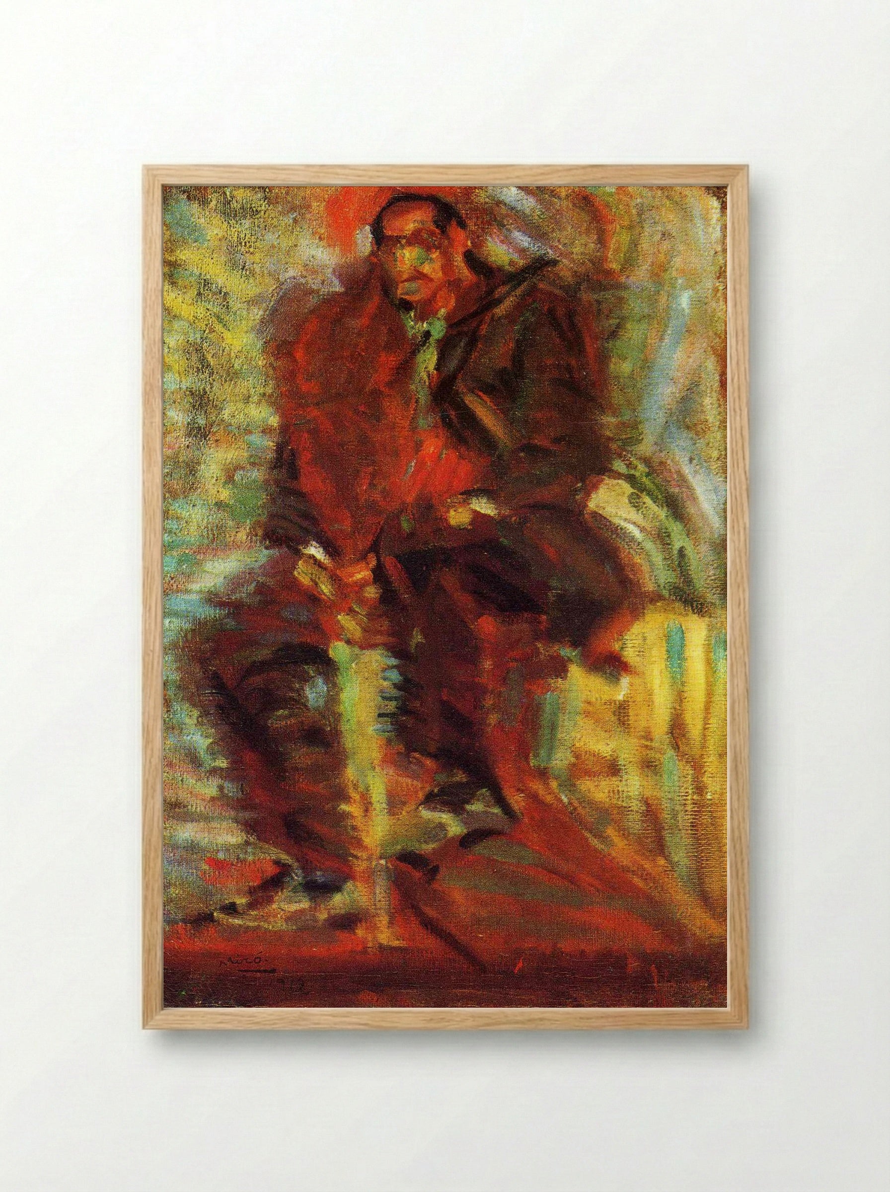 The Farmer - Darío de Regoyos y Valdés - Framed Print Wood