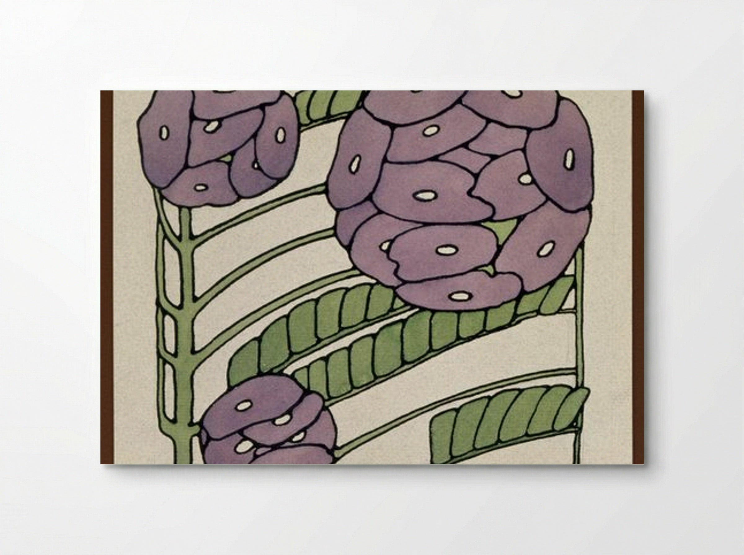 Purple Stylized Floral - Hannah Borger Overbeck - Poster