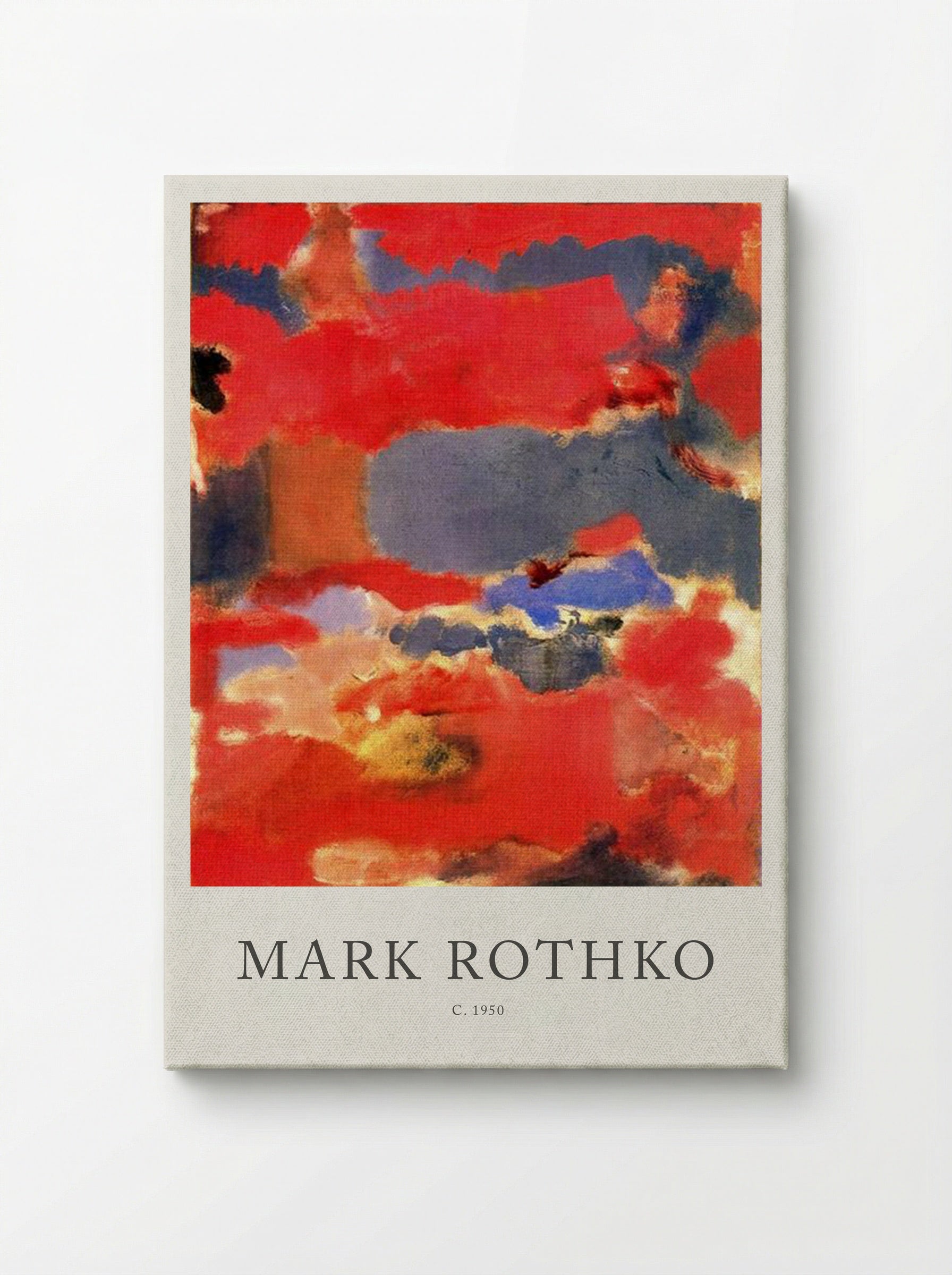 Untitled (Red and Blue Abstraction) - Mark Rothko - Canvas