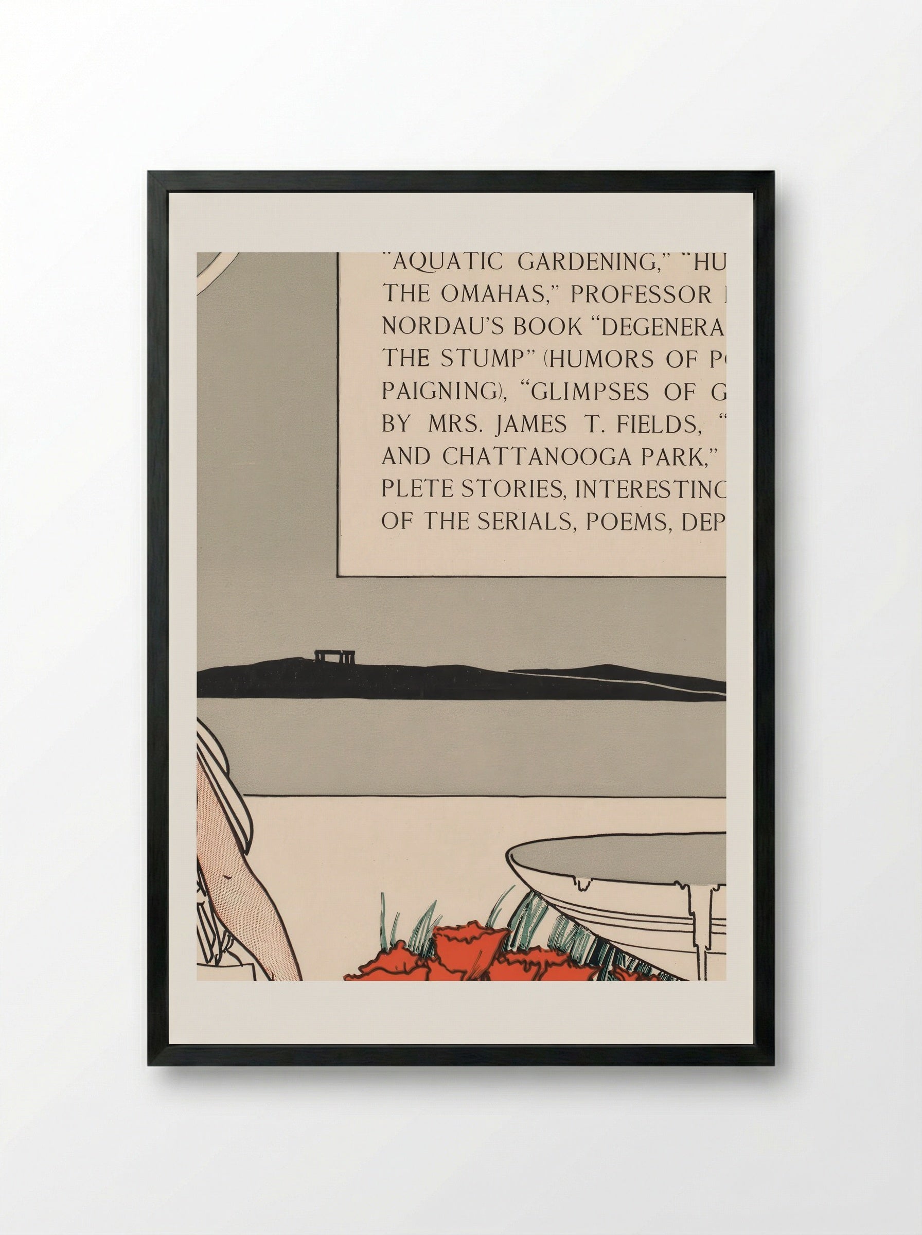 The Century for September - George Wharton Edwards - Framed Print Black