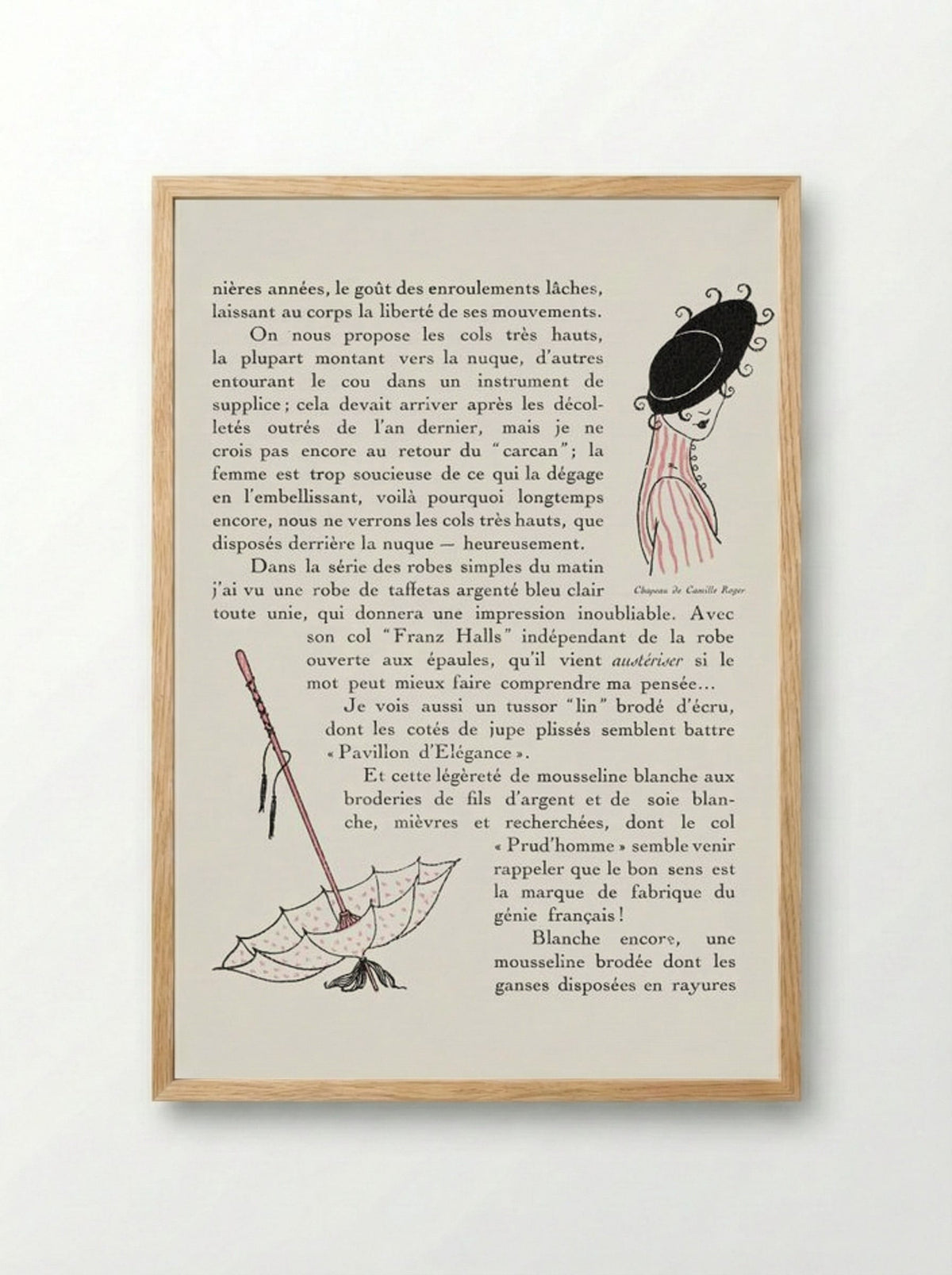 Autours Simples - George Barbier - Framed Print Wood