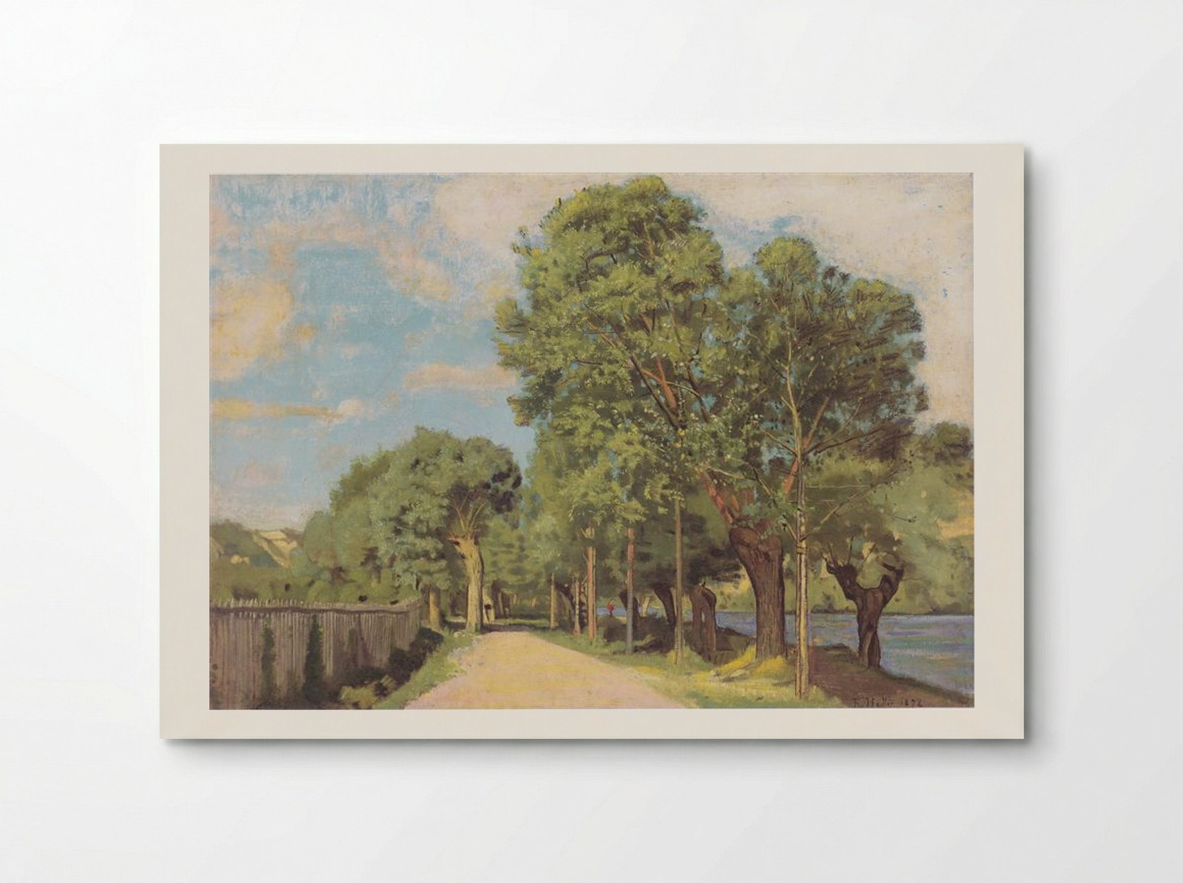 Landscape at the Jonction at Geneva - Ferdinand Hodler - Poster