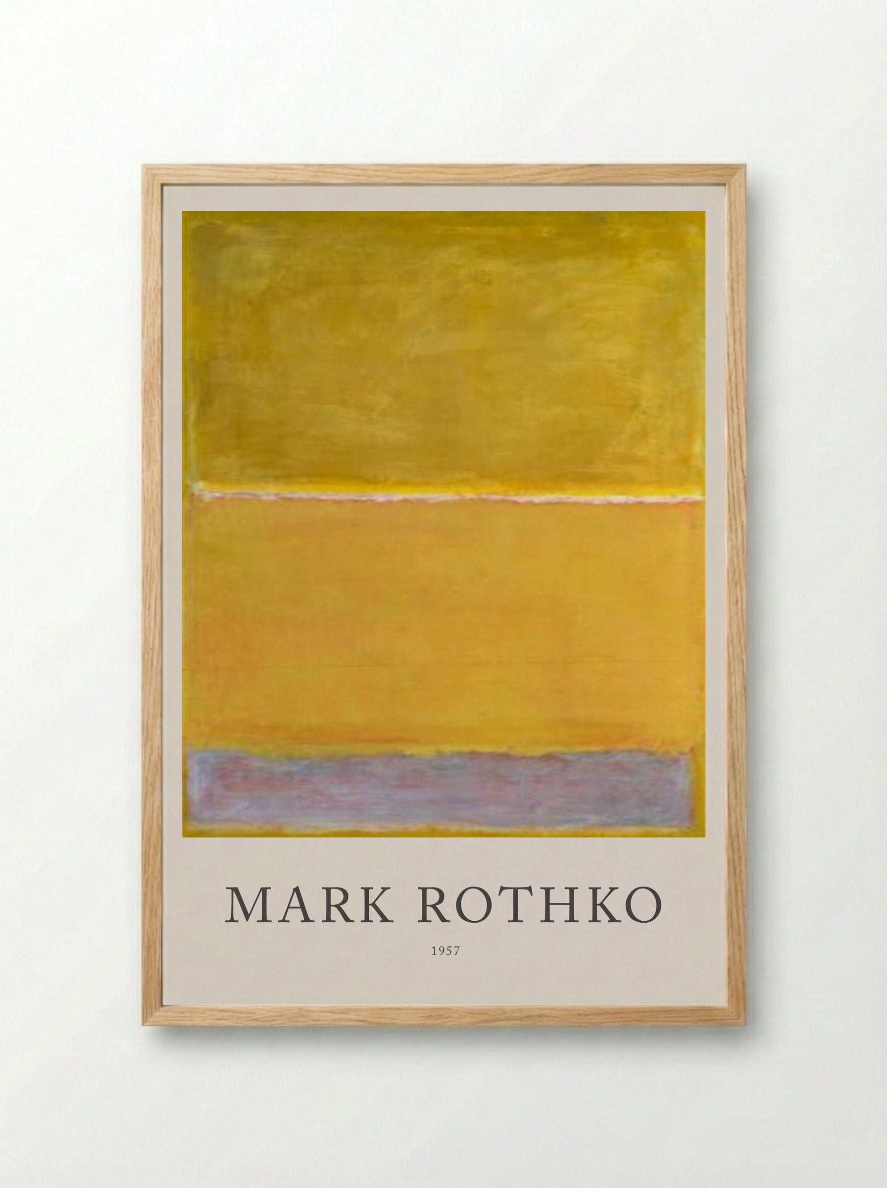 Untitled (Yellow, Pink, and Lavender) - Mark Rothko - Framed Print Wood