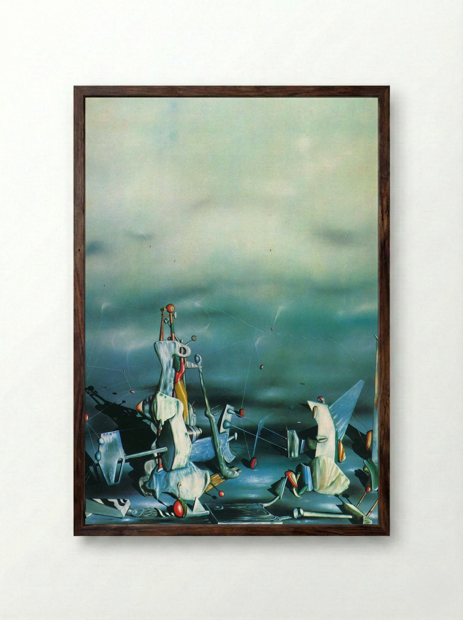 The Palace of Window Rocks - Yves Tanguy - Framed Print Dark Wood