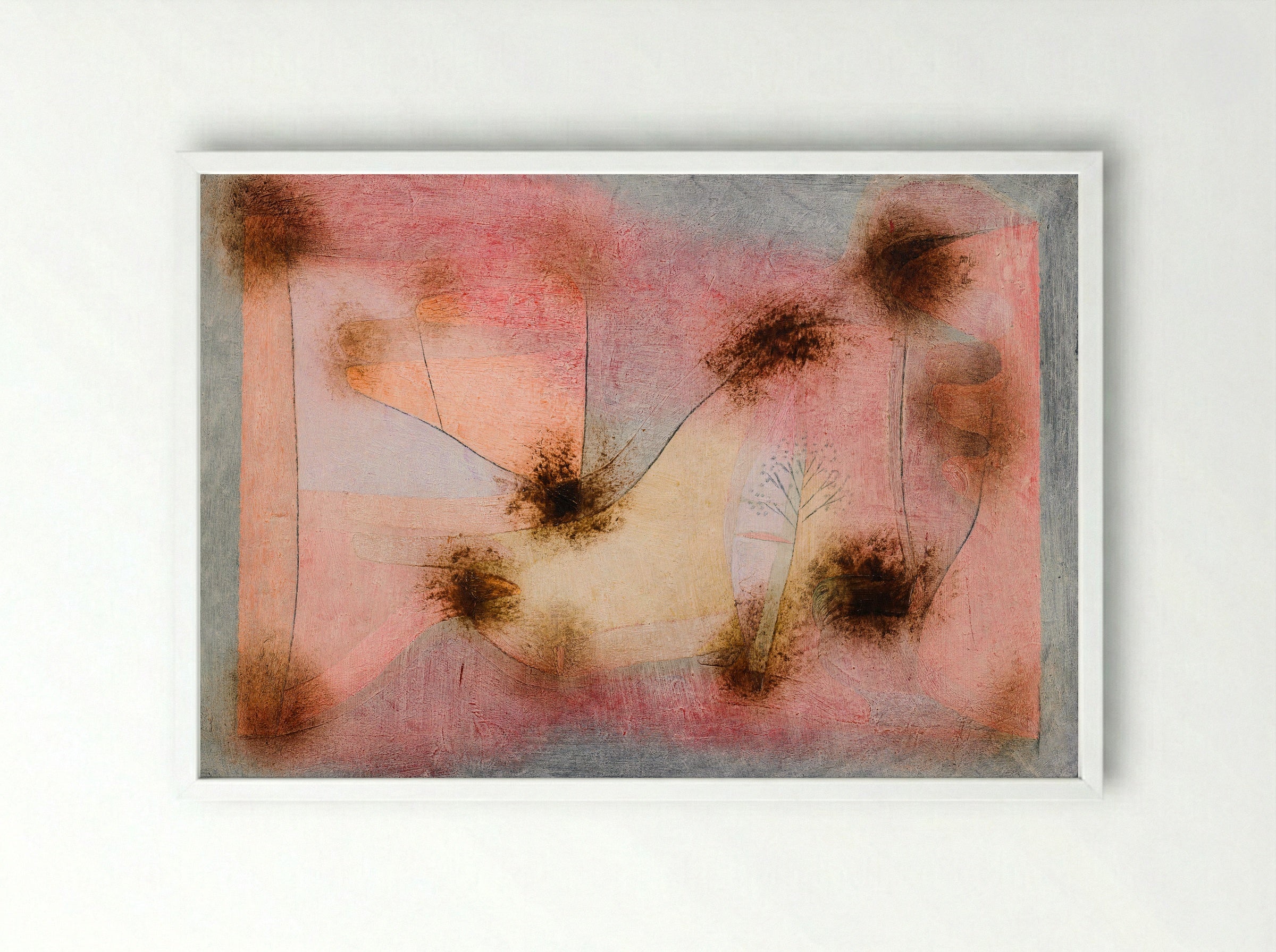 Hardy Plants - Paul Klee - Framed Print White