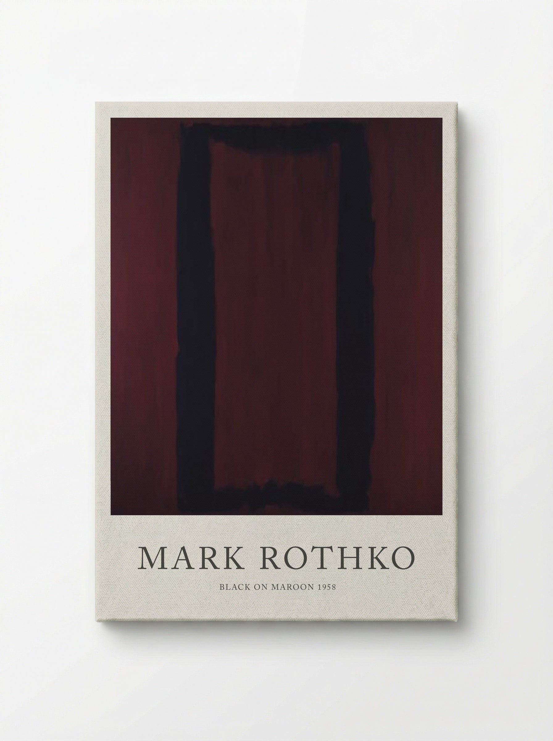 Black on Maroon - Mark Rothko - Canvas
