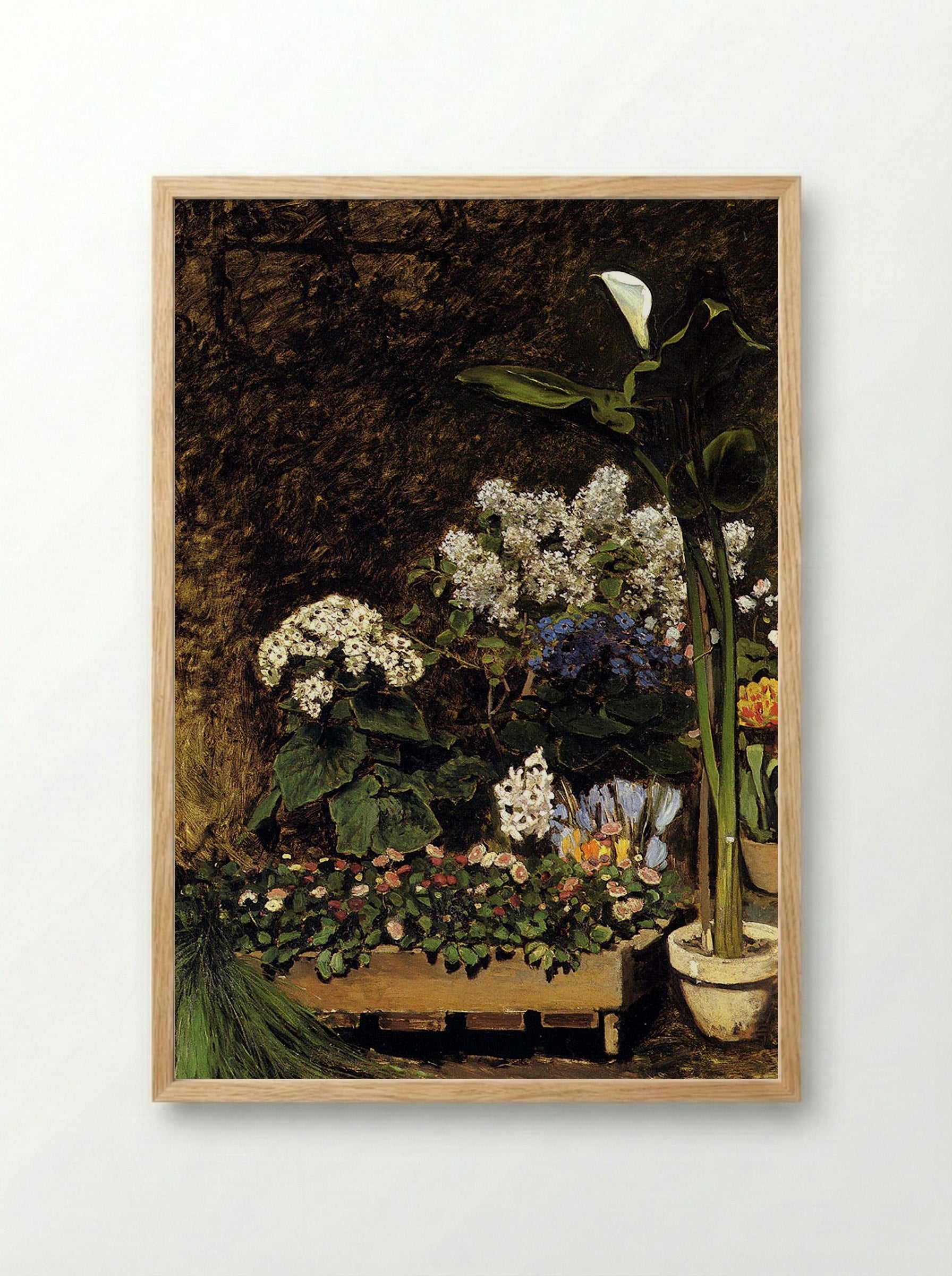 Spring Flowers - Édouard Manet - Framed Print Wood