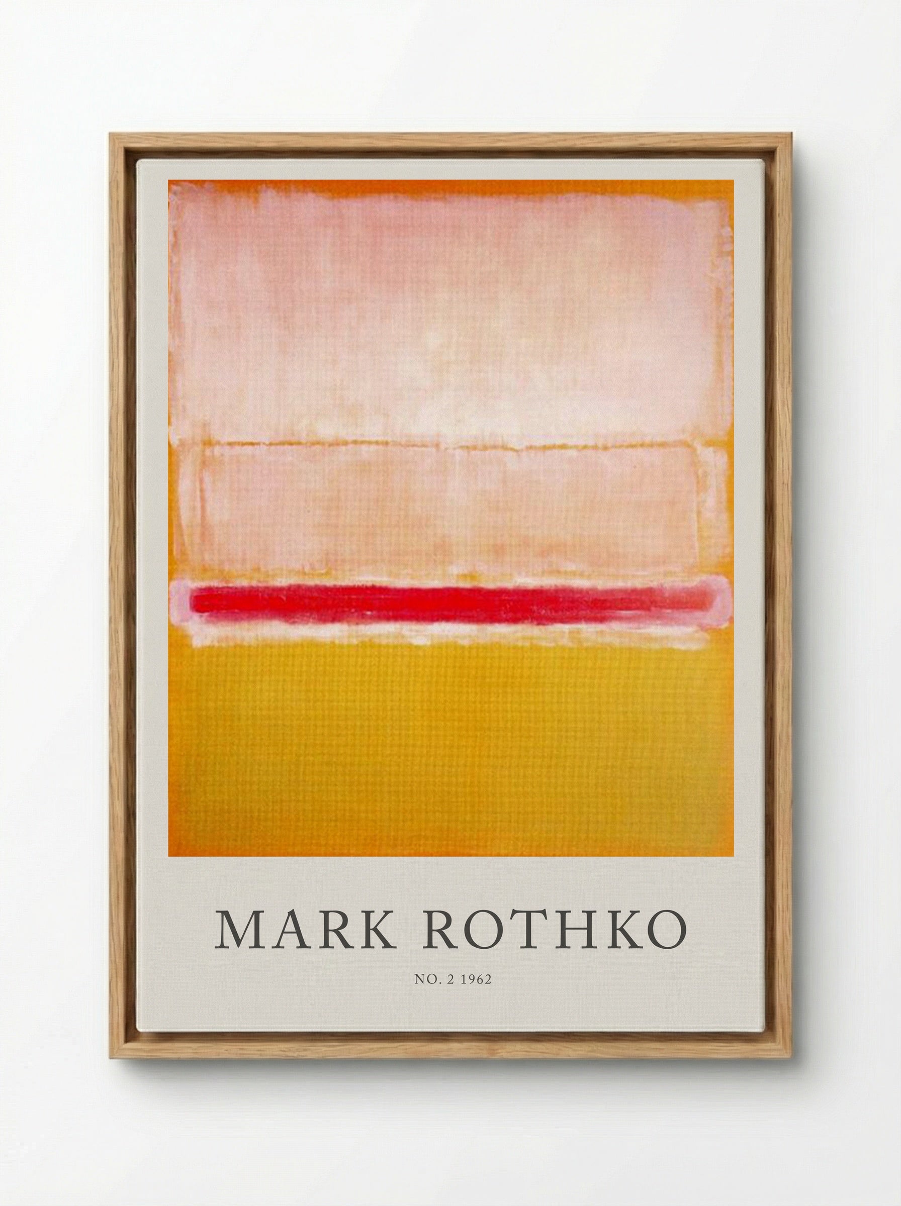 No. 2, 1962 - Mark Rothko - Framed Canvas Wood