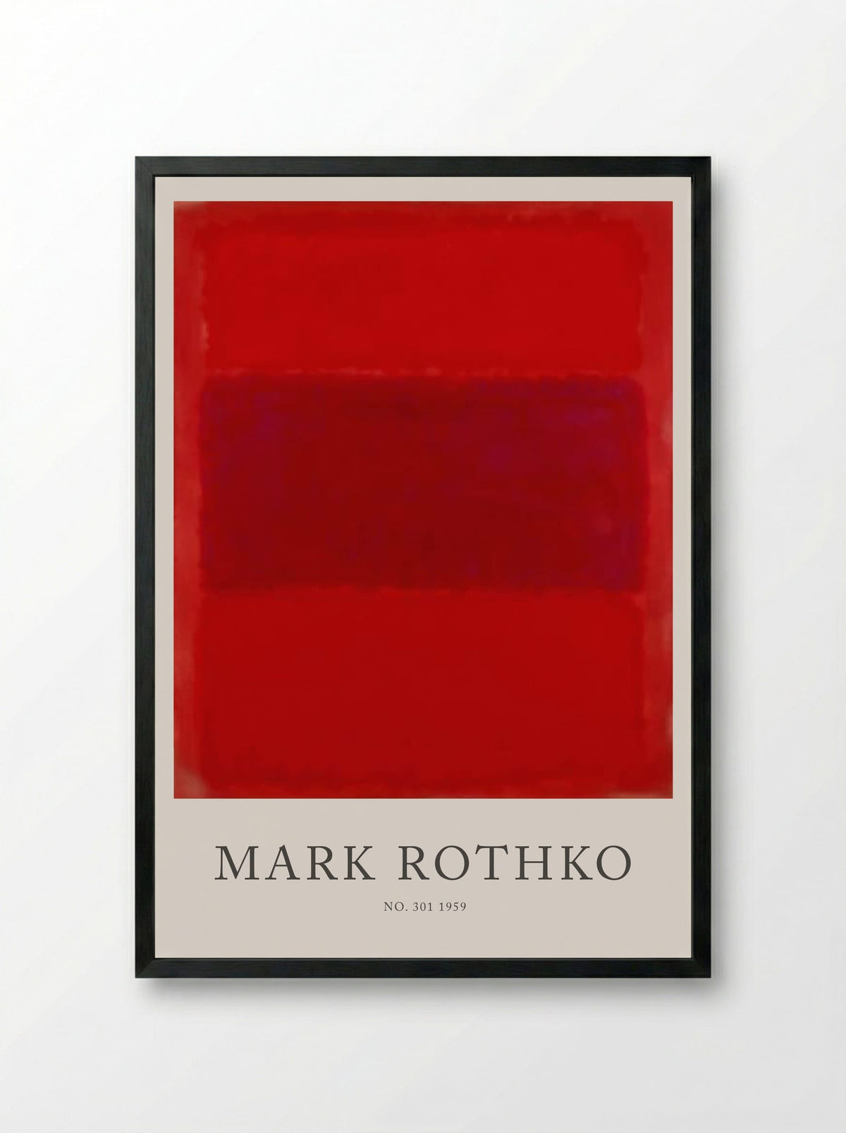 No. 301 - Mark Rothko - Framed Print Black