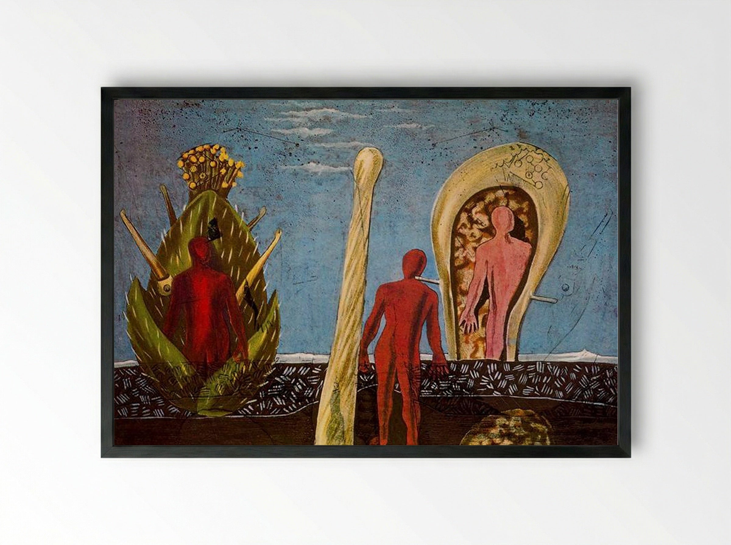 Dada-Gauguin - Max Ernst - Framed Print Black