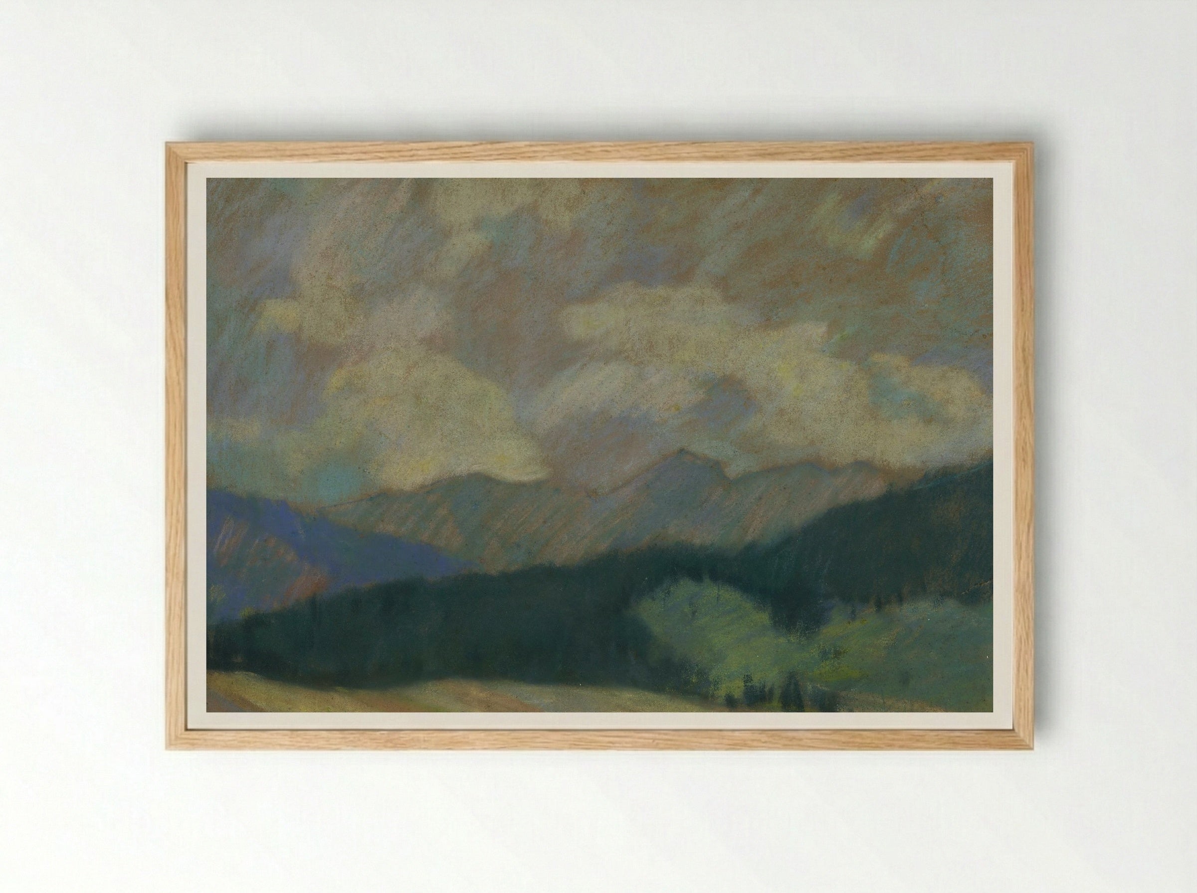 Mountain Landscape - Zolo Palugyay - Framed Print Wood